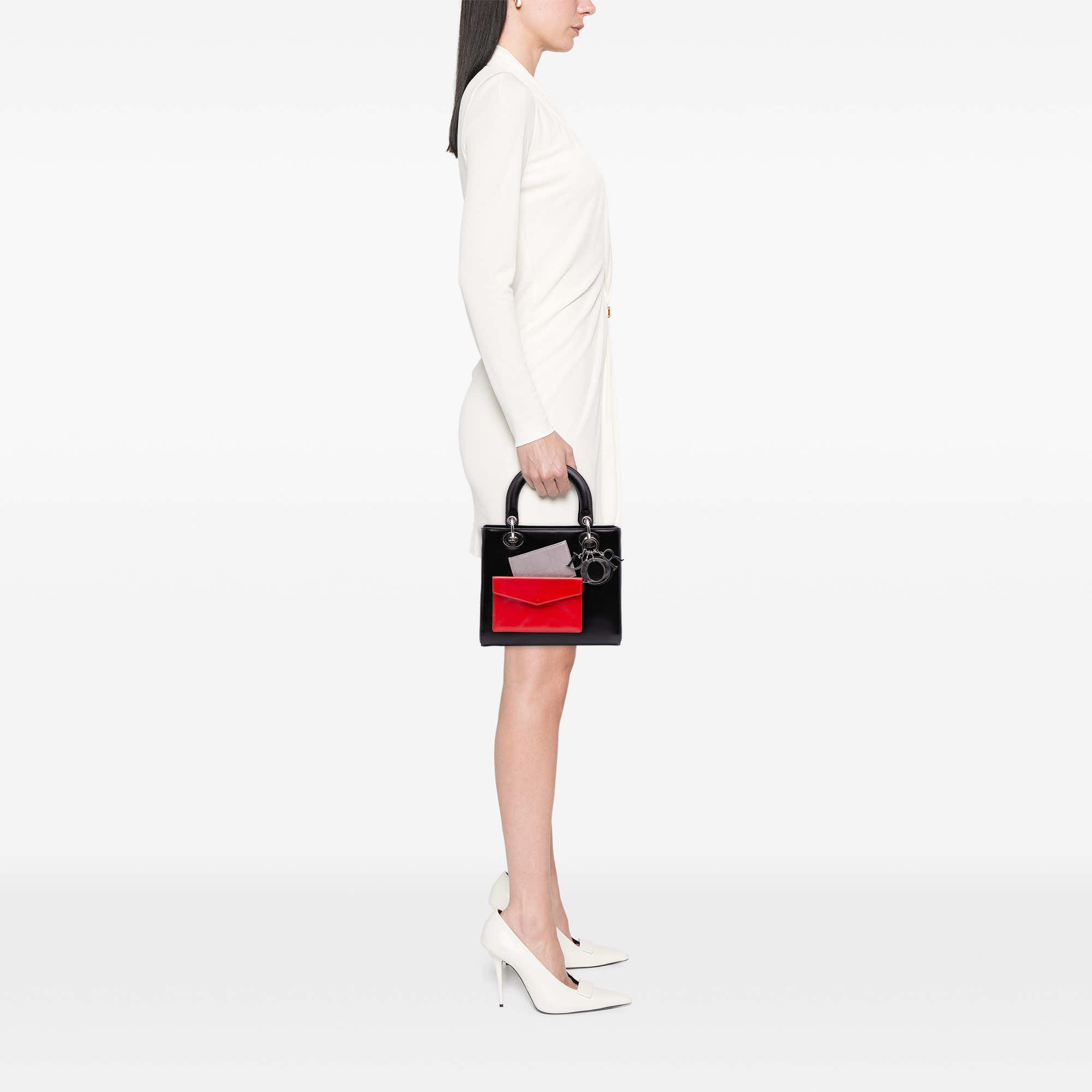 Dior Medium Calfskin Pockets Lady Dior - Image 14