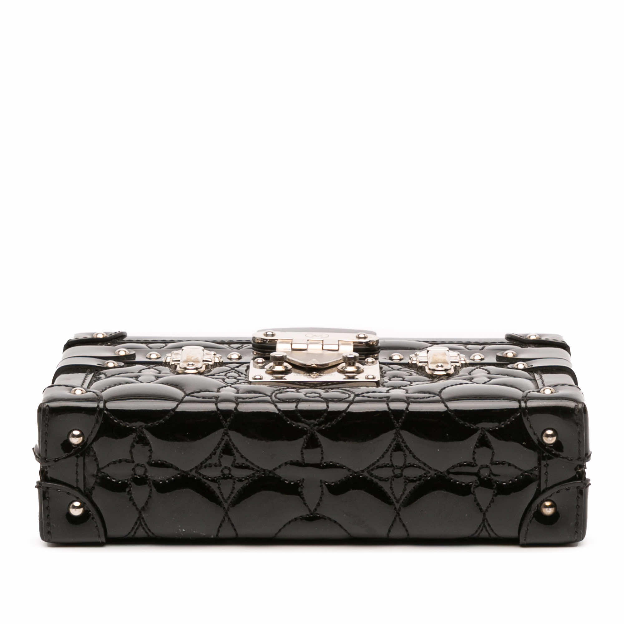 Louis Vuitton Monogram Vernis Fleur Petite Malle - Image 6