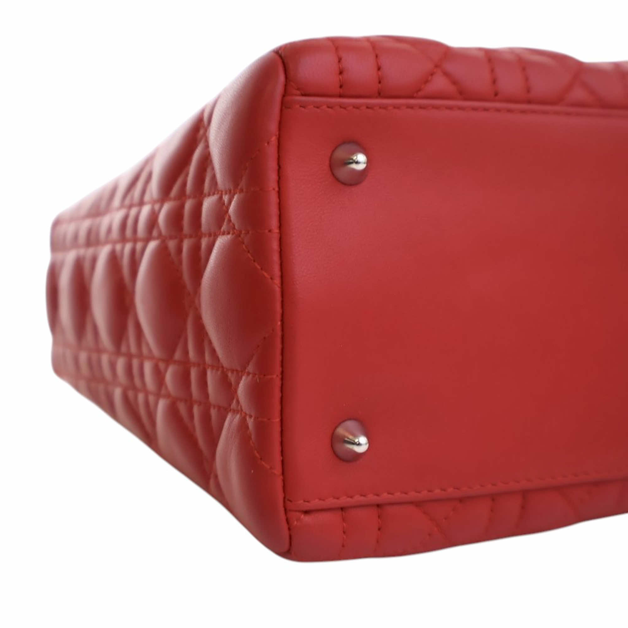 Dior Medium Lambskin Cannage Lady Dior - Image 16