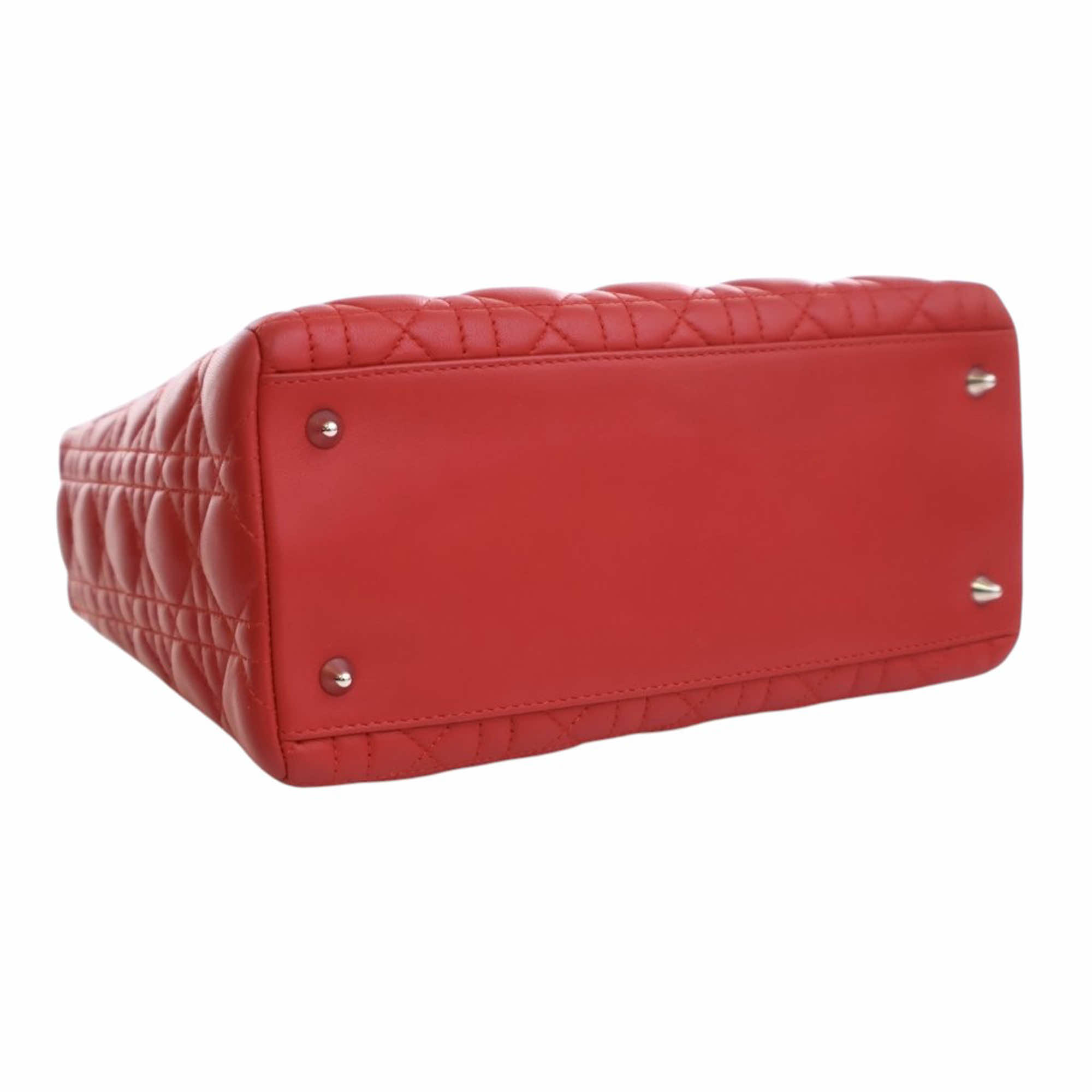 Dior Medium Lambskin Cannage Lady Dior - Image 17