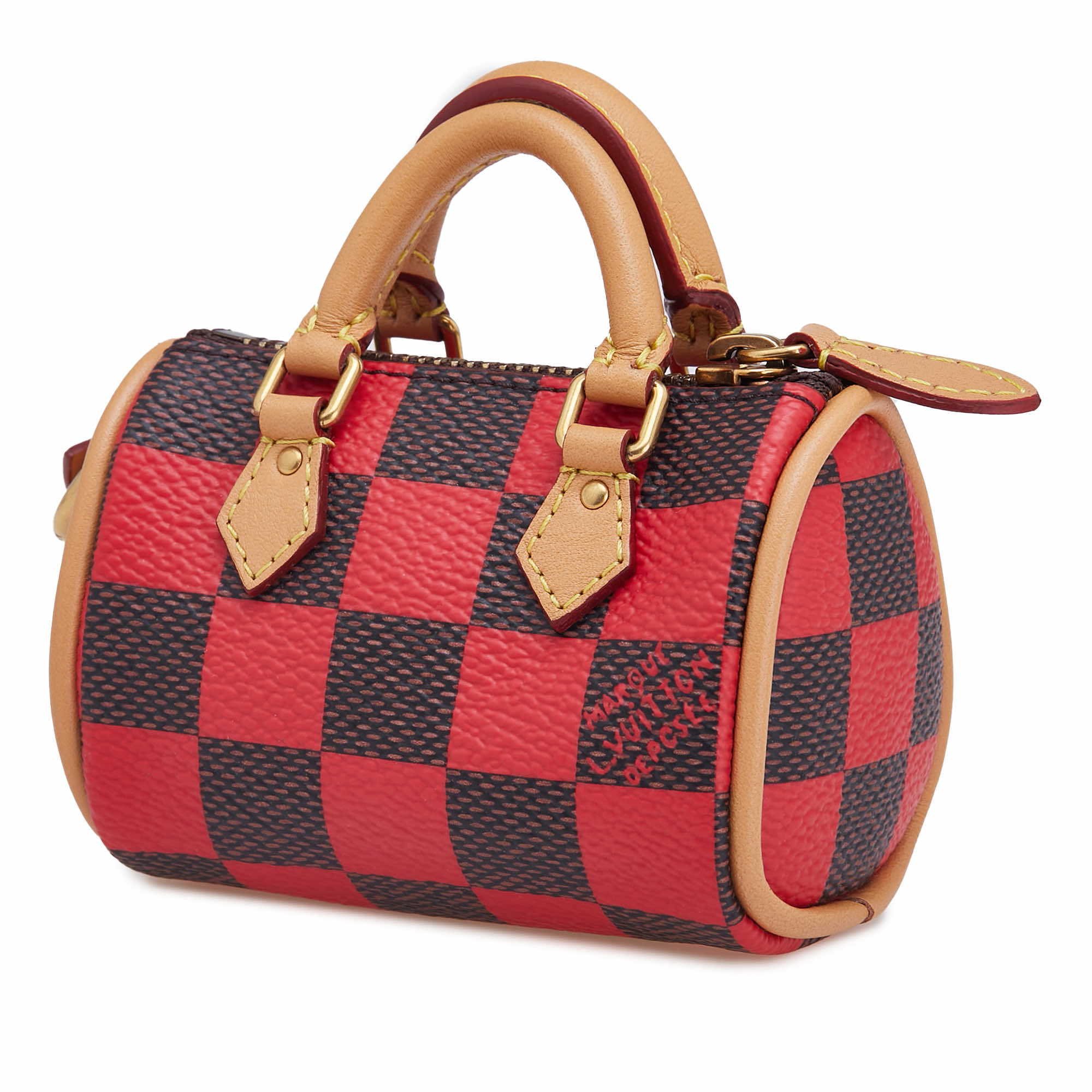 Louis Vuitton Damier Pop Mini Speedy Bag Charm - Back view