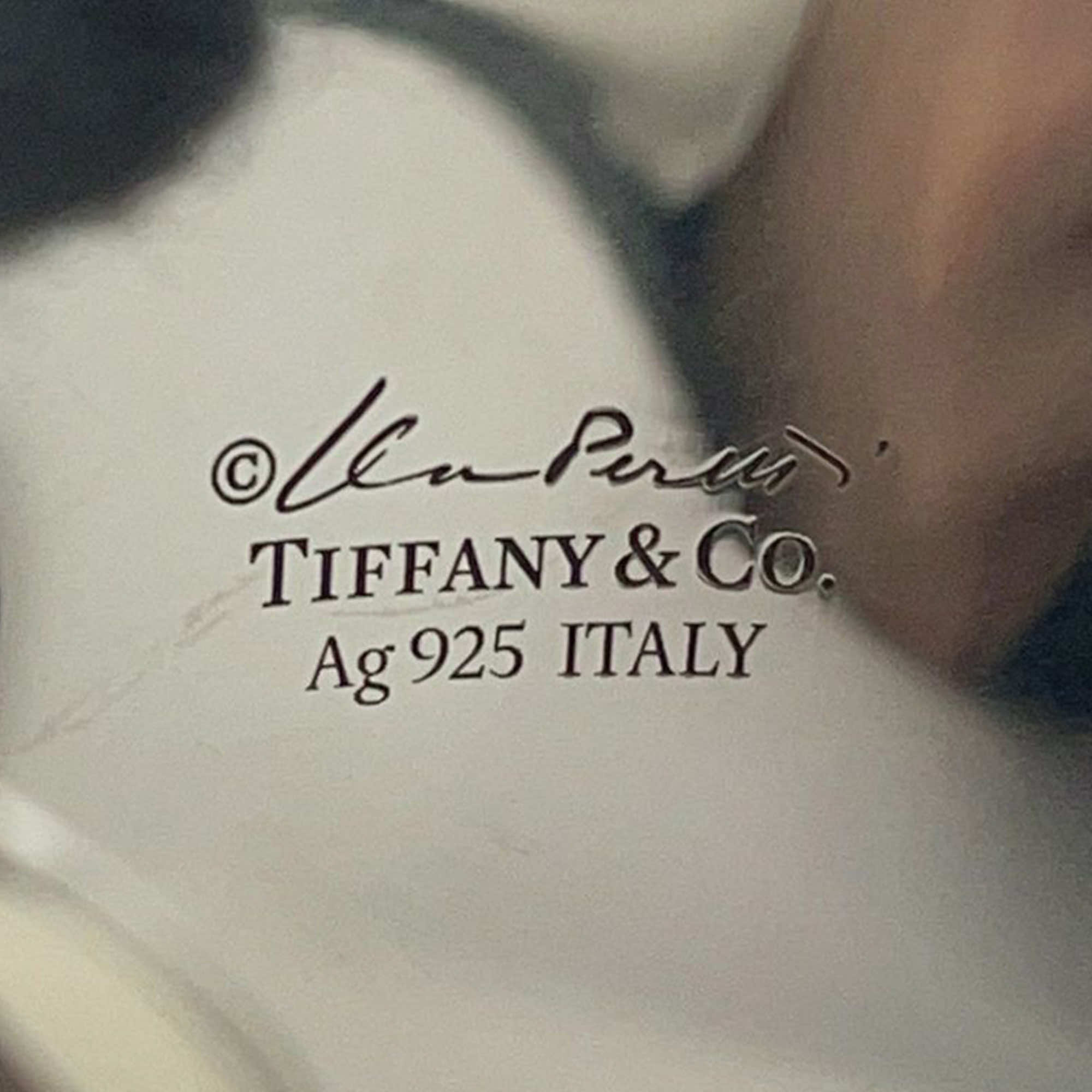 Tiffany & Co Elsa Peretti Sterling Silver Medium Size Small Bone Cuff Bracelet - 4