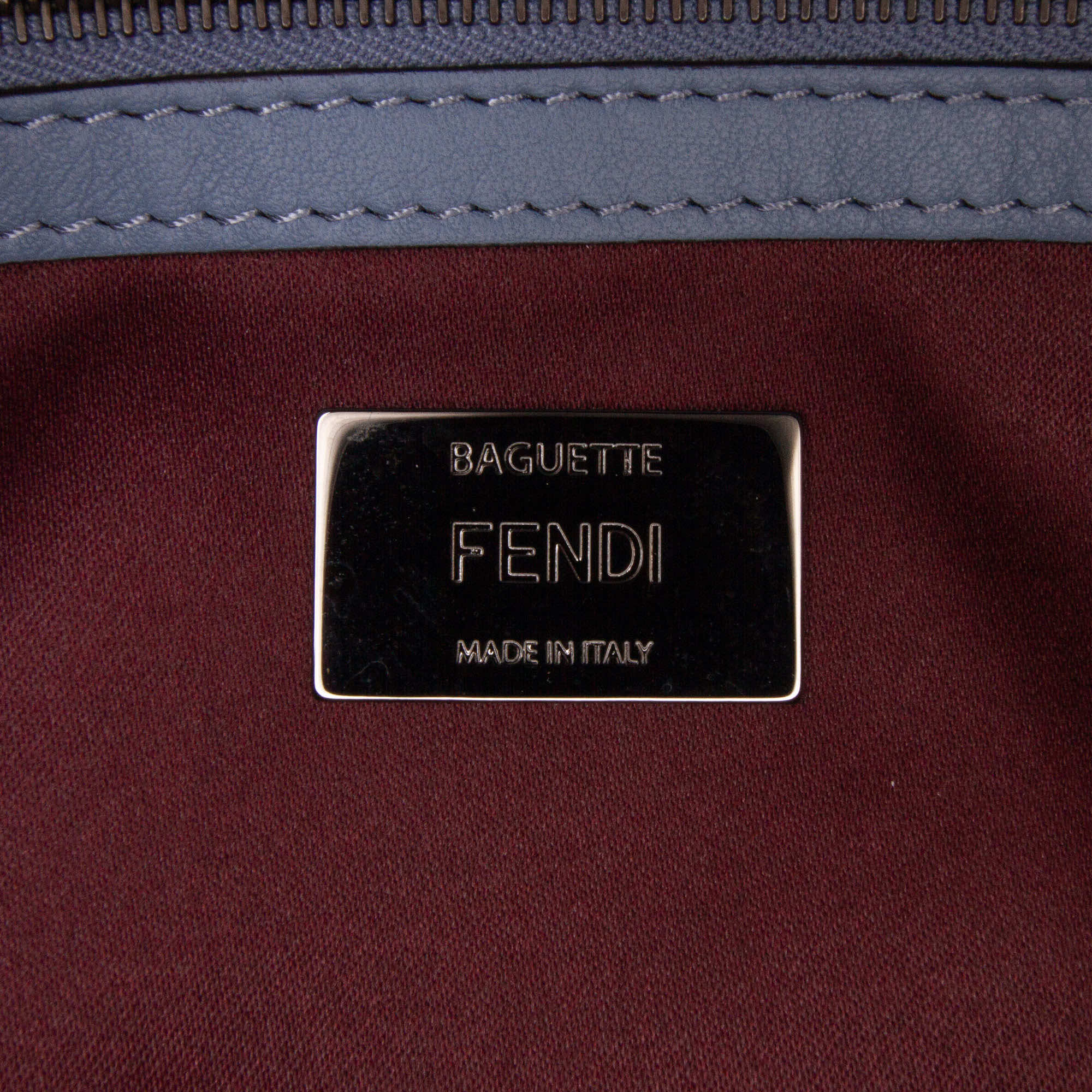 Fendi Medium Calfskin Waves Baguette - 5