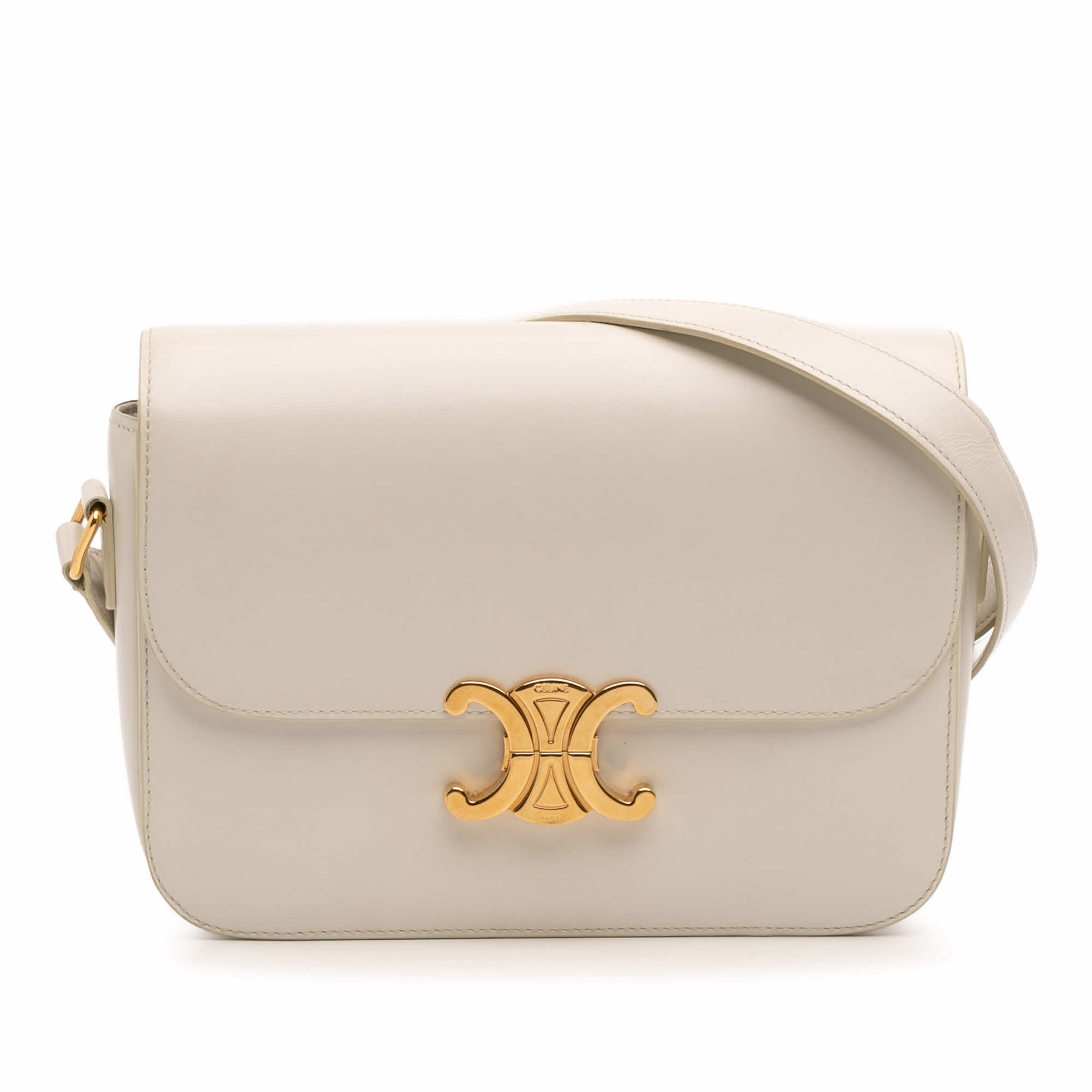 Celine Classique Shiny Calfskin Triomphe Crossbody