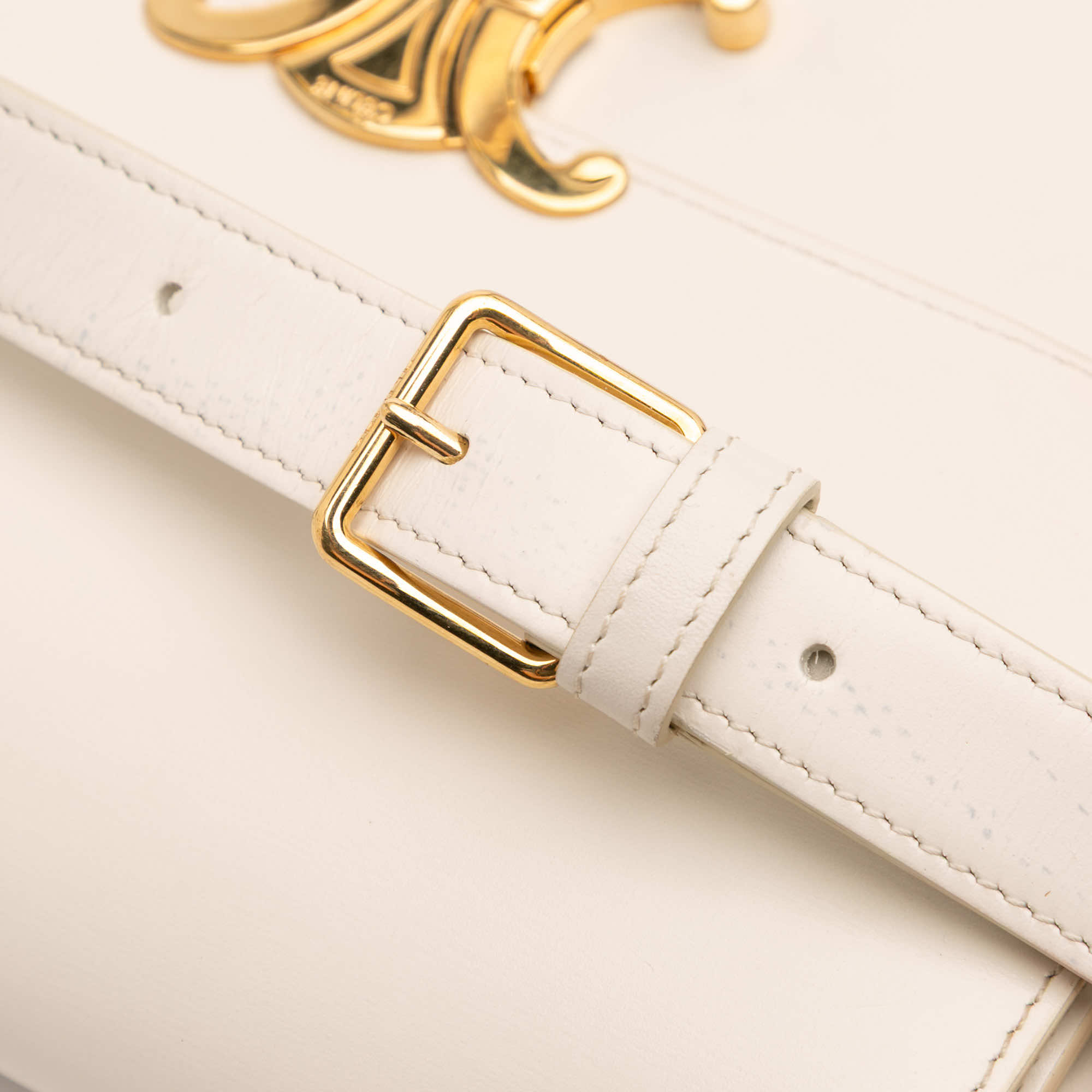 Celine Classique Shiny Calfskin Triomphe Crossbody - Image 11