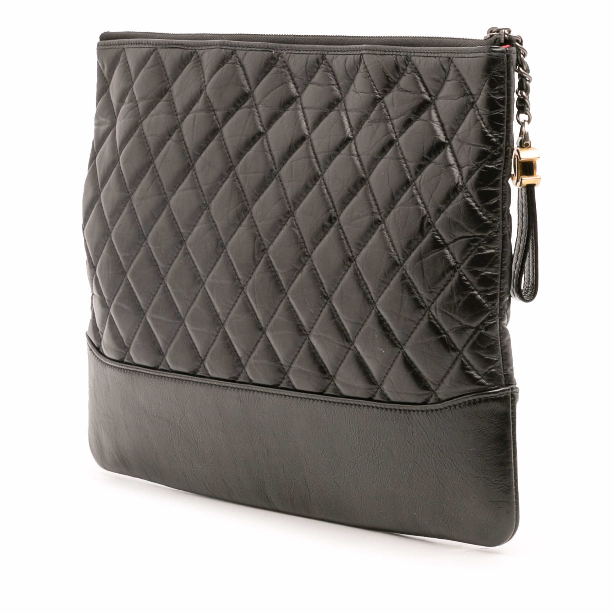 Chanel Large Aged Calfskin Gabrielle O Case Clutch - 2
