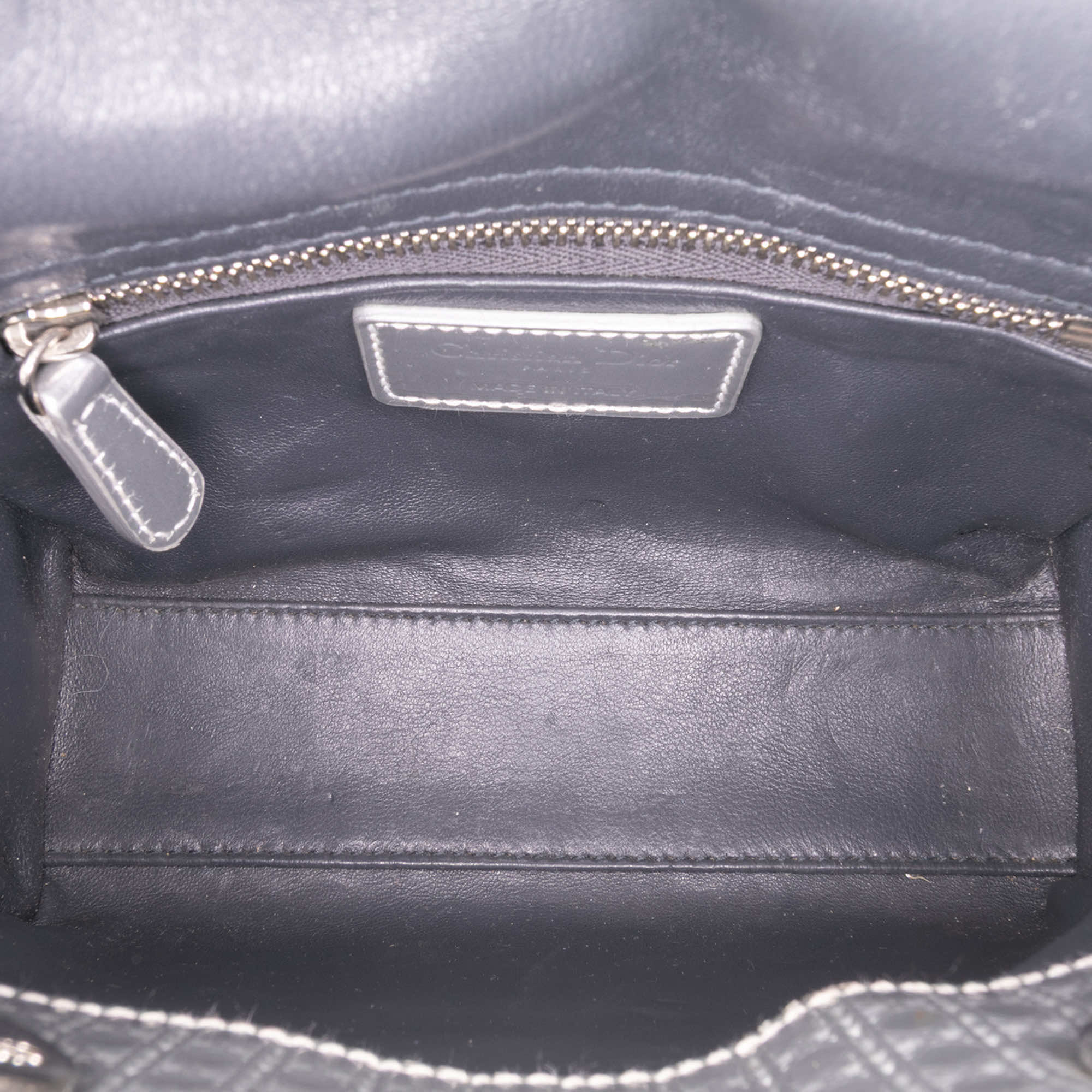 Dior Mini Metallic Patent Microcannage Lady Dior - 4