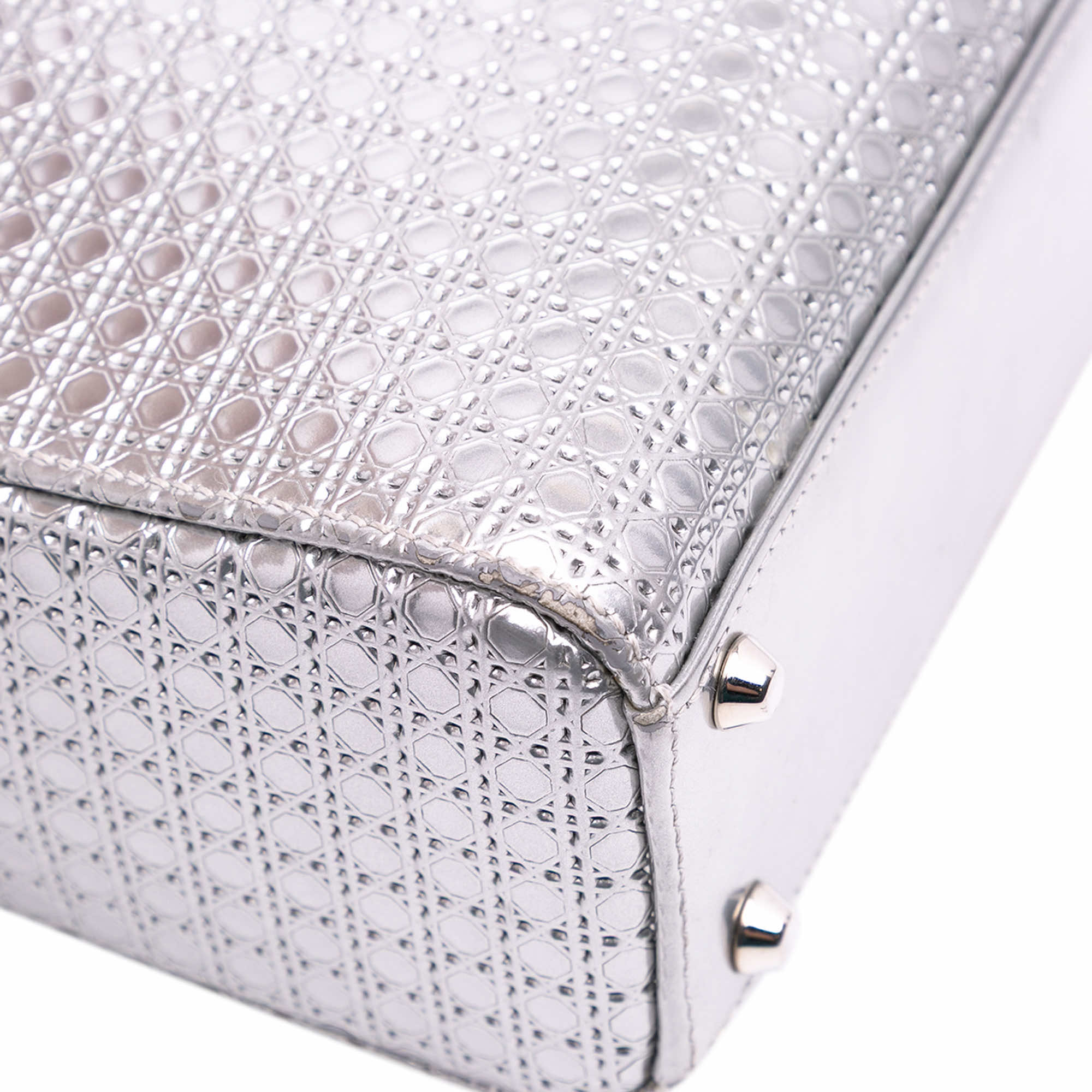 Dior Mini Metallic Patent Microcannage Lady Dior - Detail 2