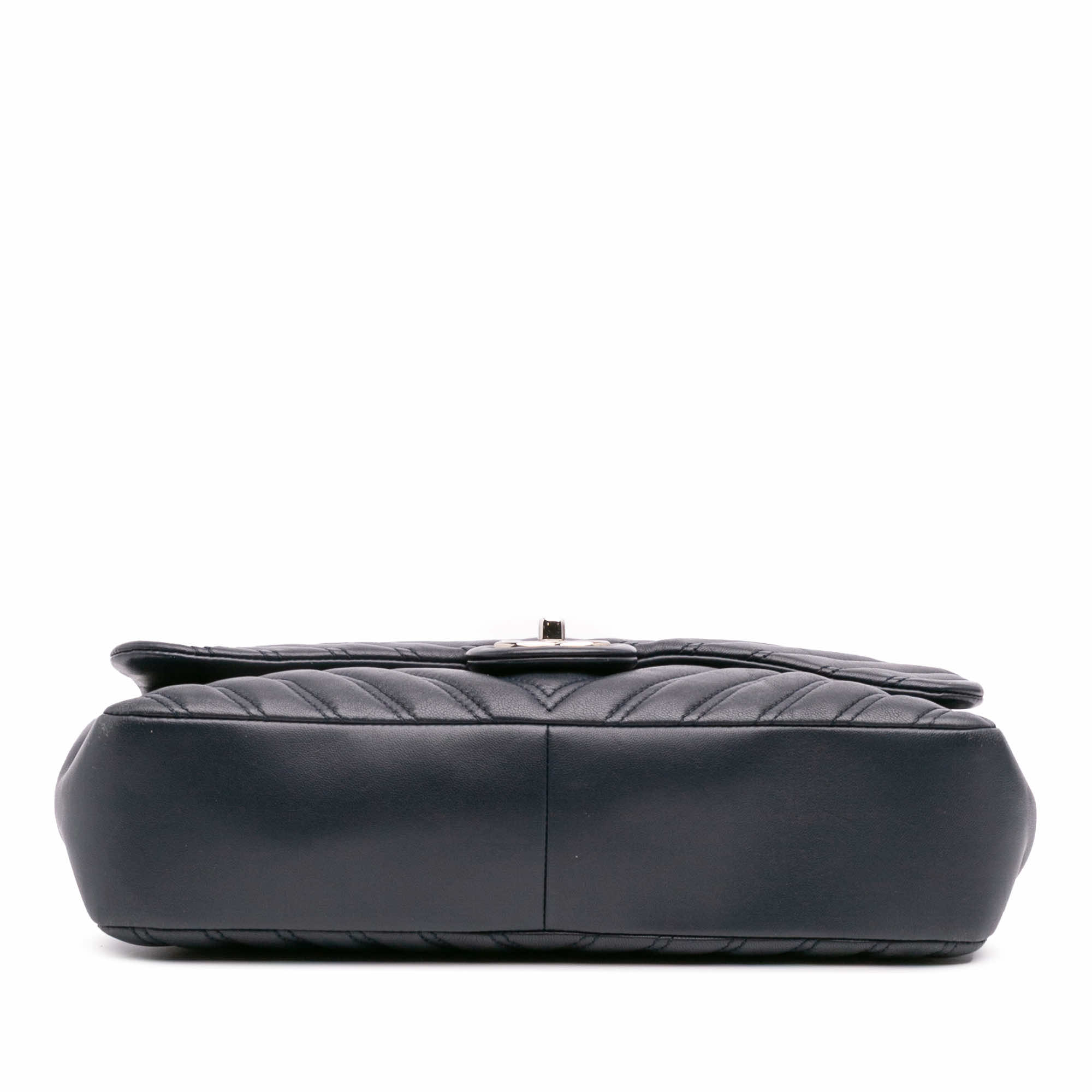 Chanel Jumbo Double Stitch Chevron Lambskin Single Flap - 3