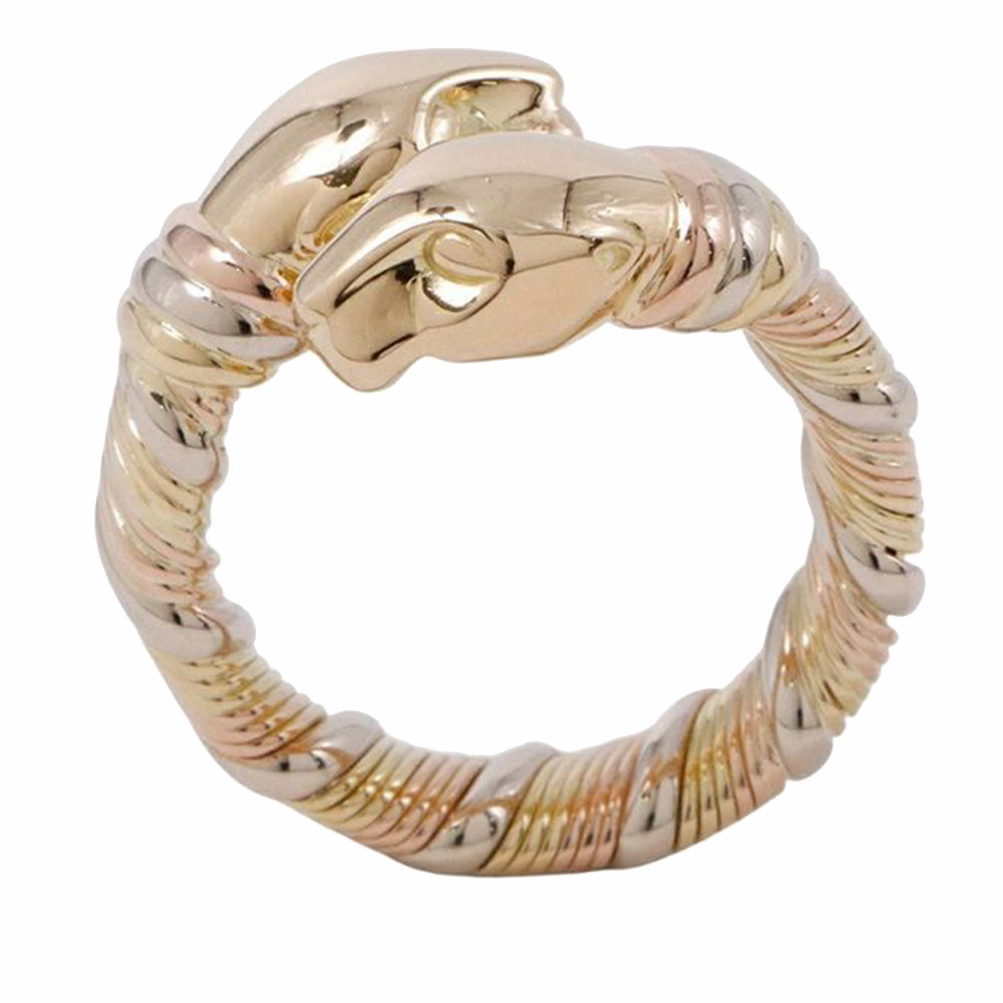 Cartier 18K Tricolor Gold Panthere de Cartier Ring - Back view
