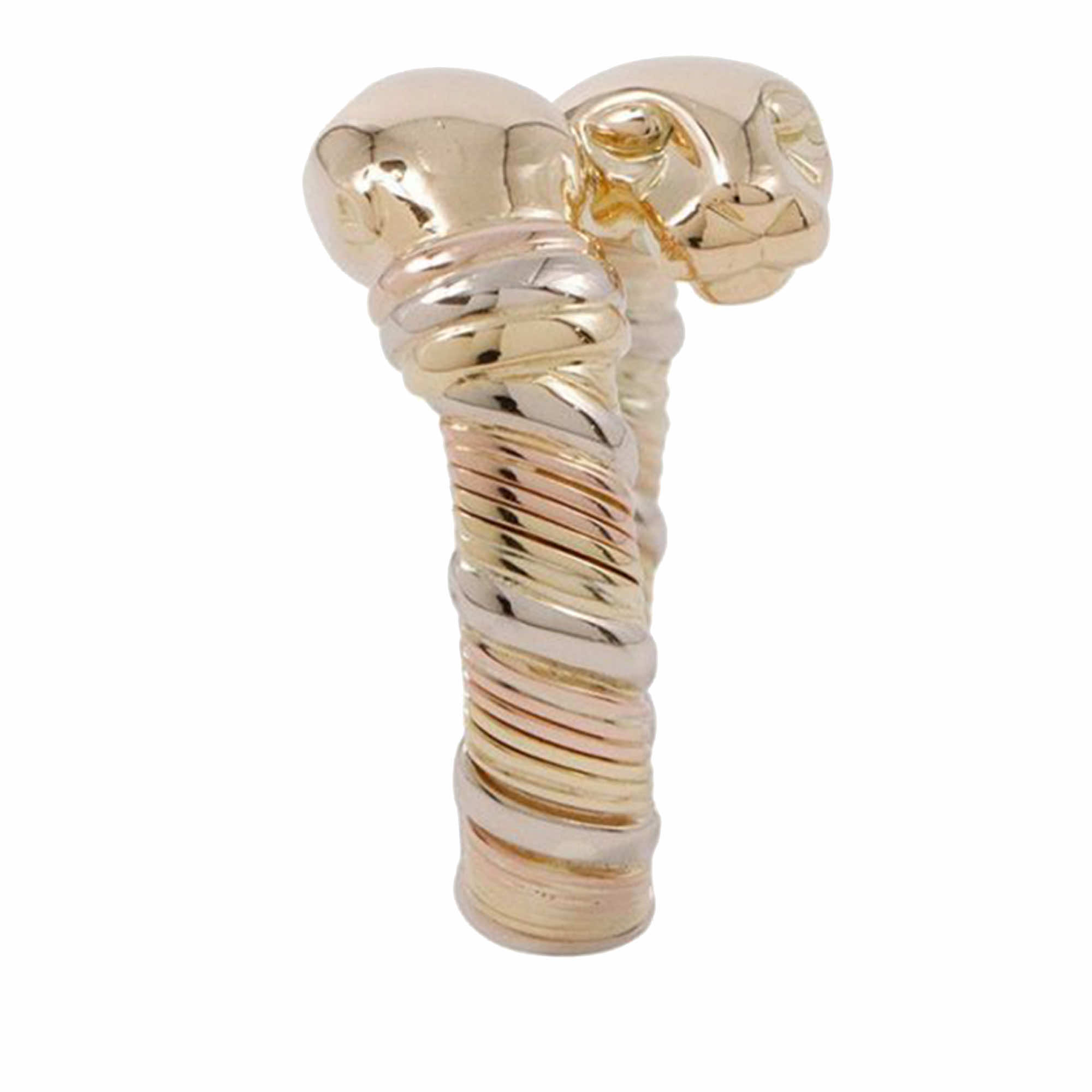 Cartier 18K Tricolor Gold Panthere de Cartier Ring - Image 6