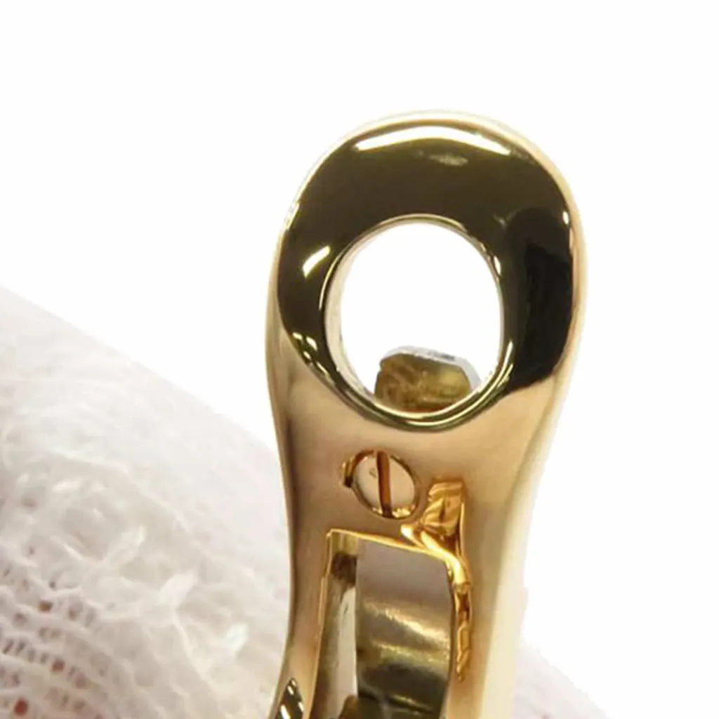 Bvlgari 18K Yellow Gold Onyx Bvlgari Clip On Earrings Gold Gold Good - Model View