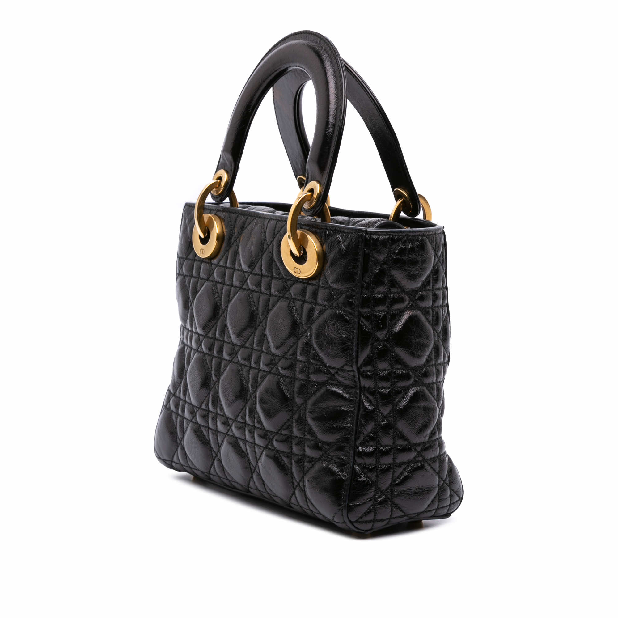 Dior Small Crinkled Patent Cannage My ABCDior Lady Dior - Back view