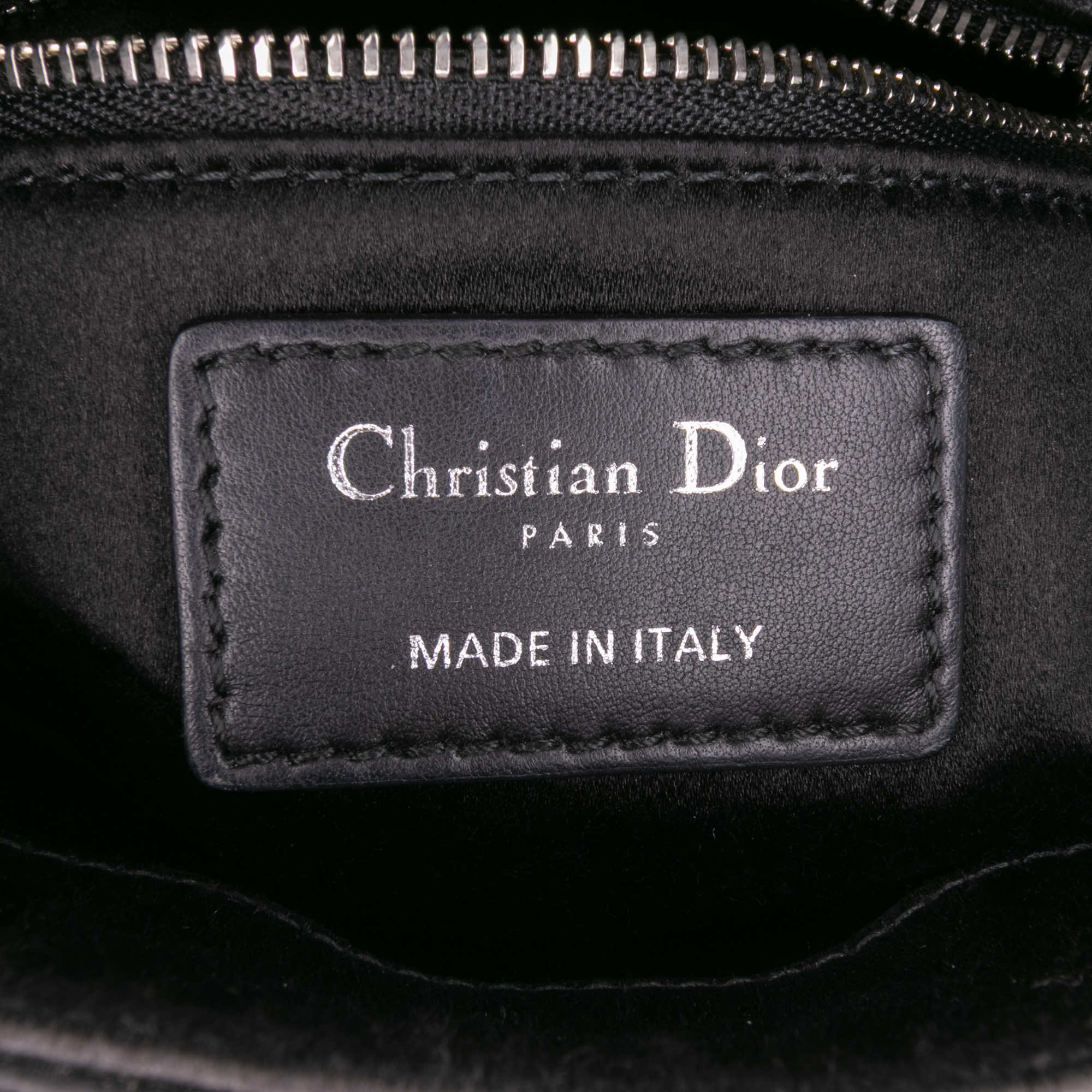 Dior Mini Satin Cannage Strass Crystal Embellished Lady Dior - Side view