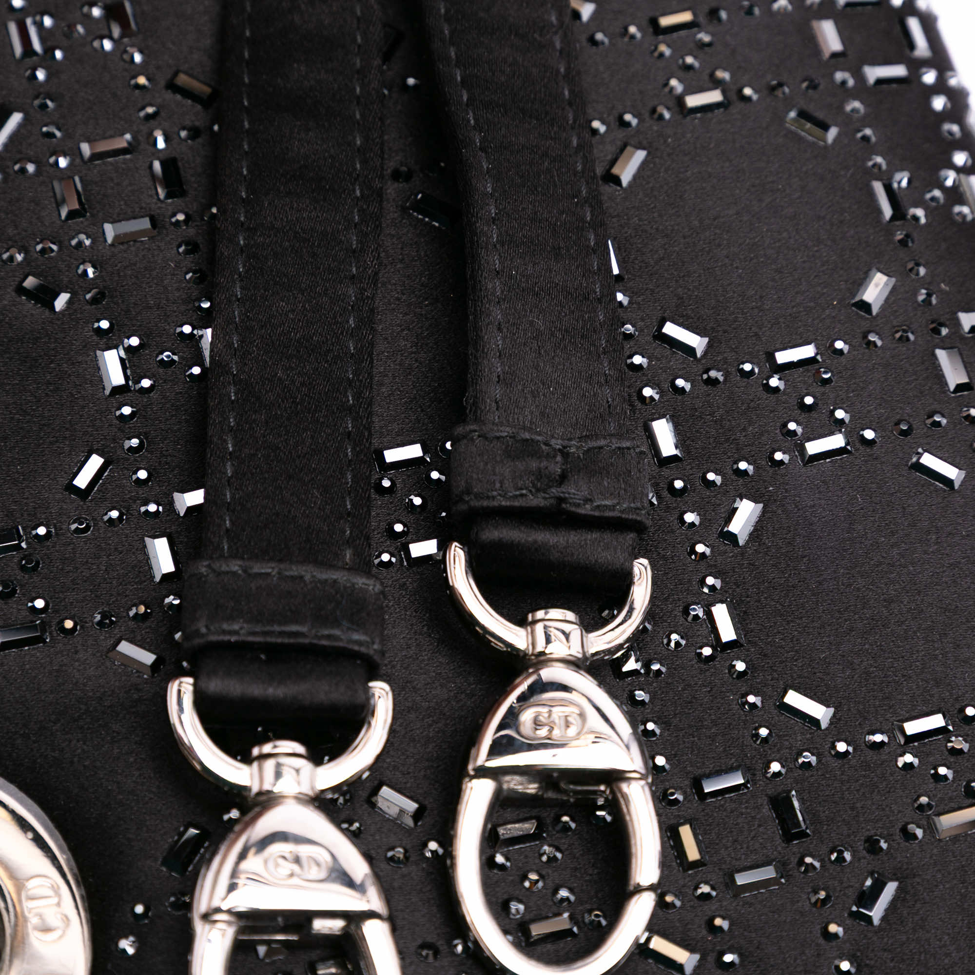 Dior Mini Satin Cannage Strass Crystal Embellished Lady Dior - Image 11