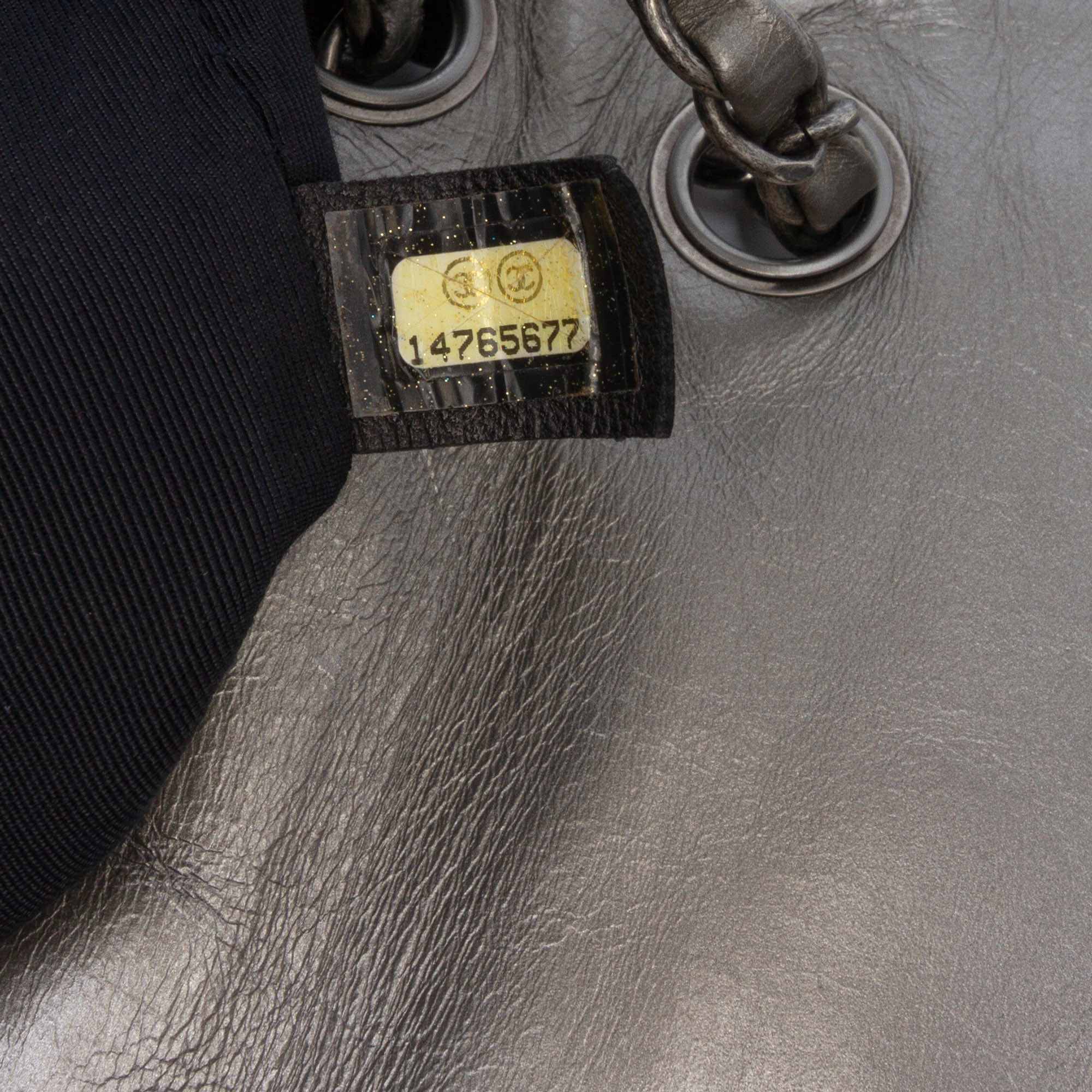 Chanel Medium Quilted Metallic Aged Calfskin Chain Me Flap - Side view