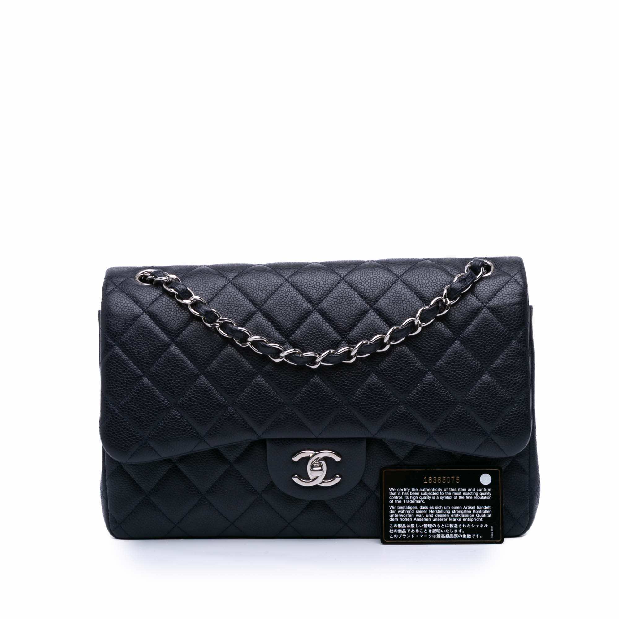 Chanel Jumbo Classic Caviar Double Flap - Image 14