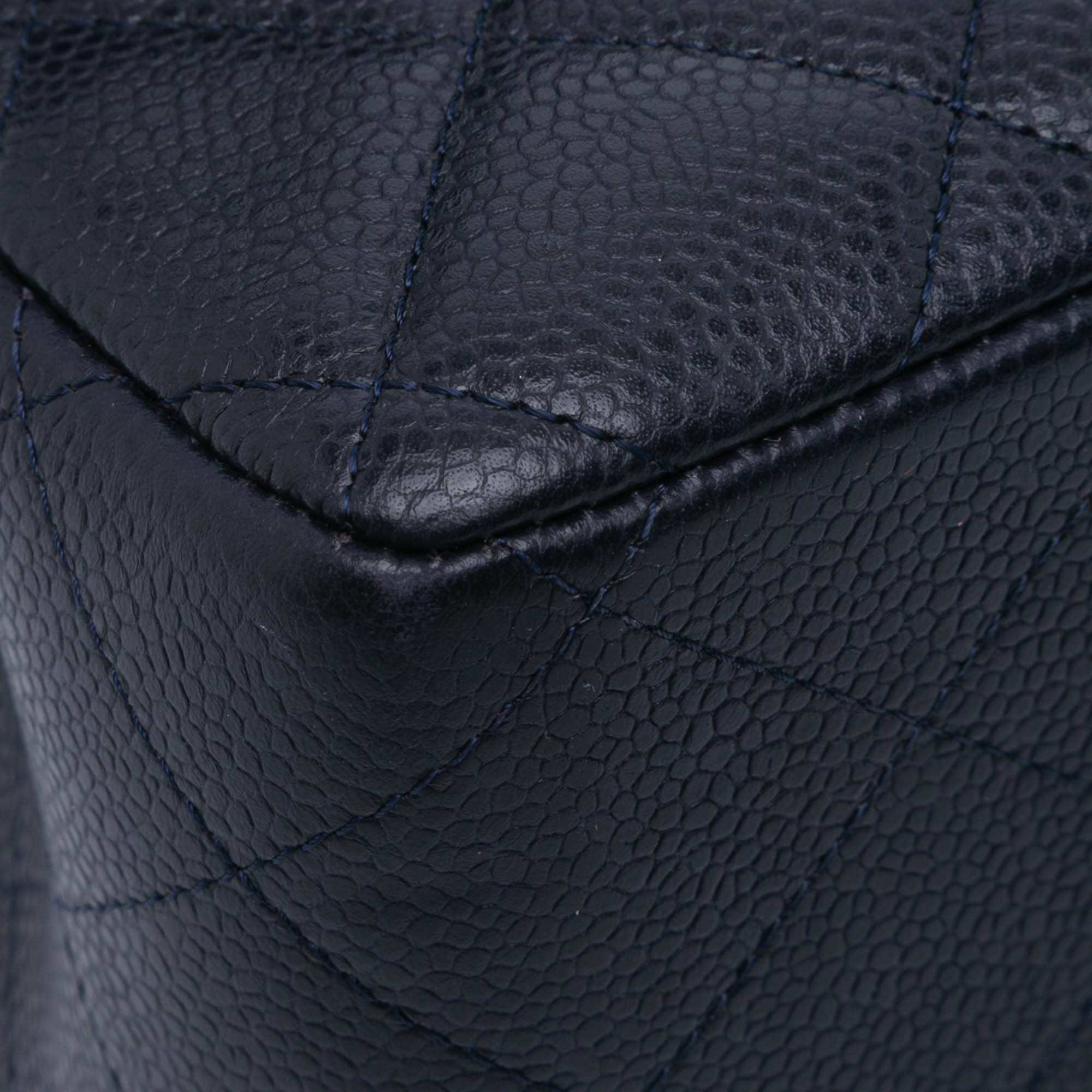 Chanel Jumbo Classic Caviar Double Flap - Image 11