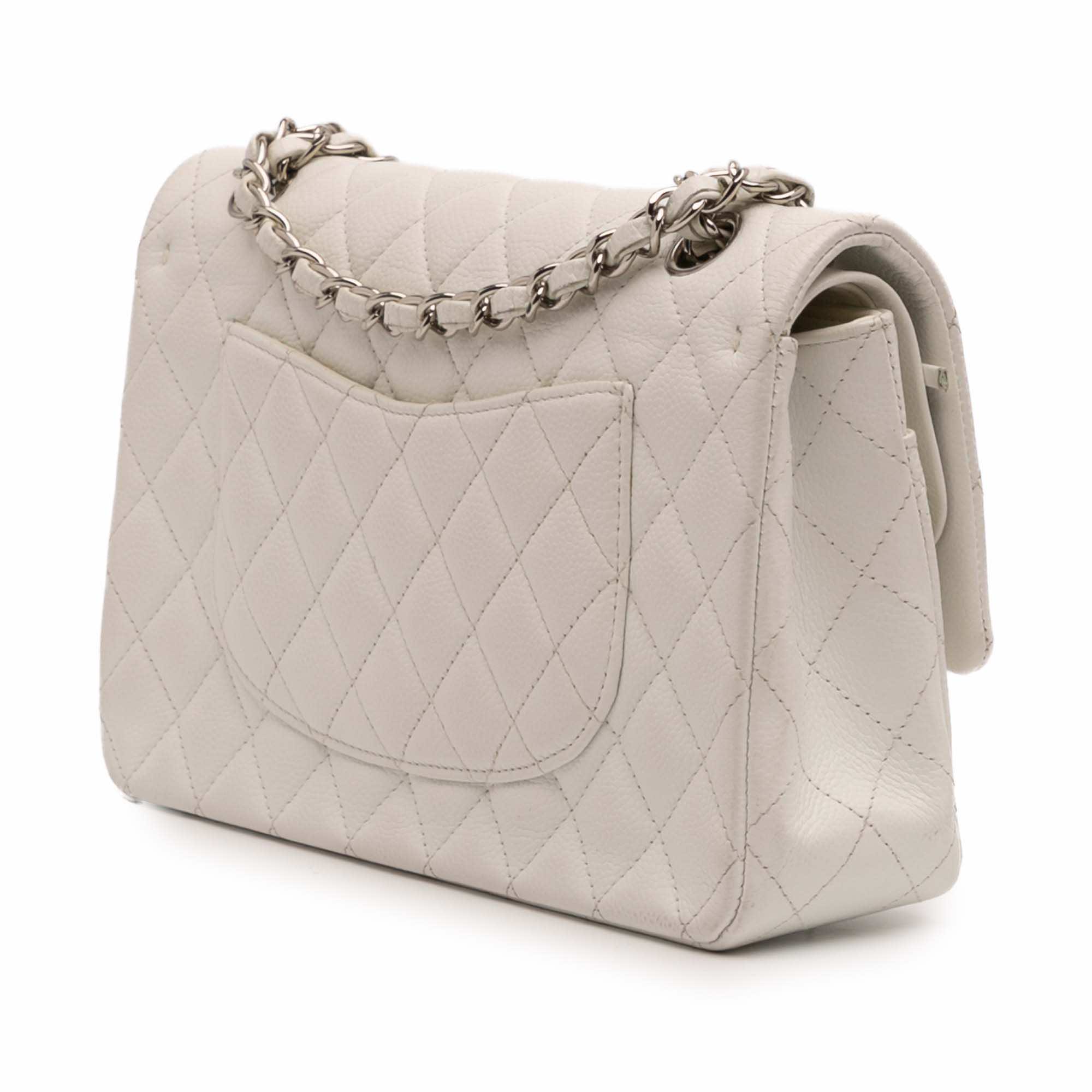 Chanel Medium Classic Caviar Double Flap - Back view