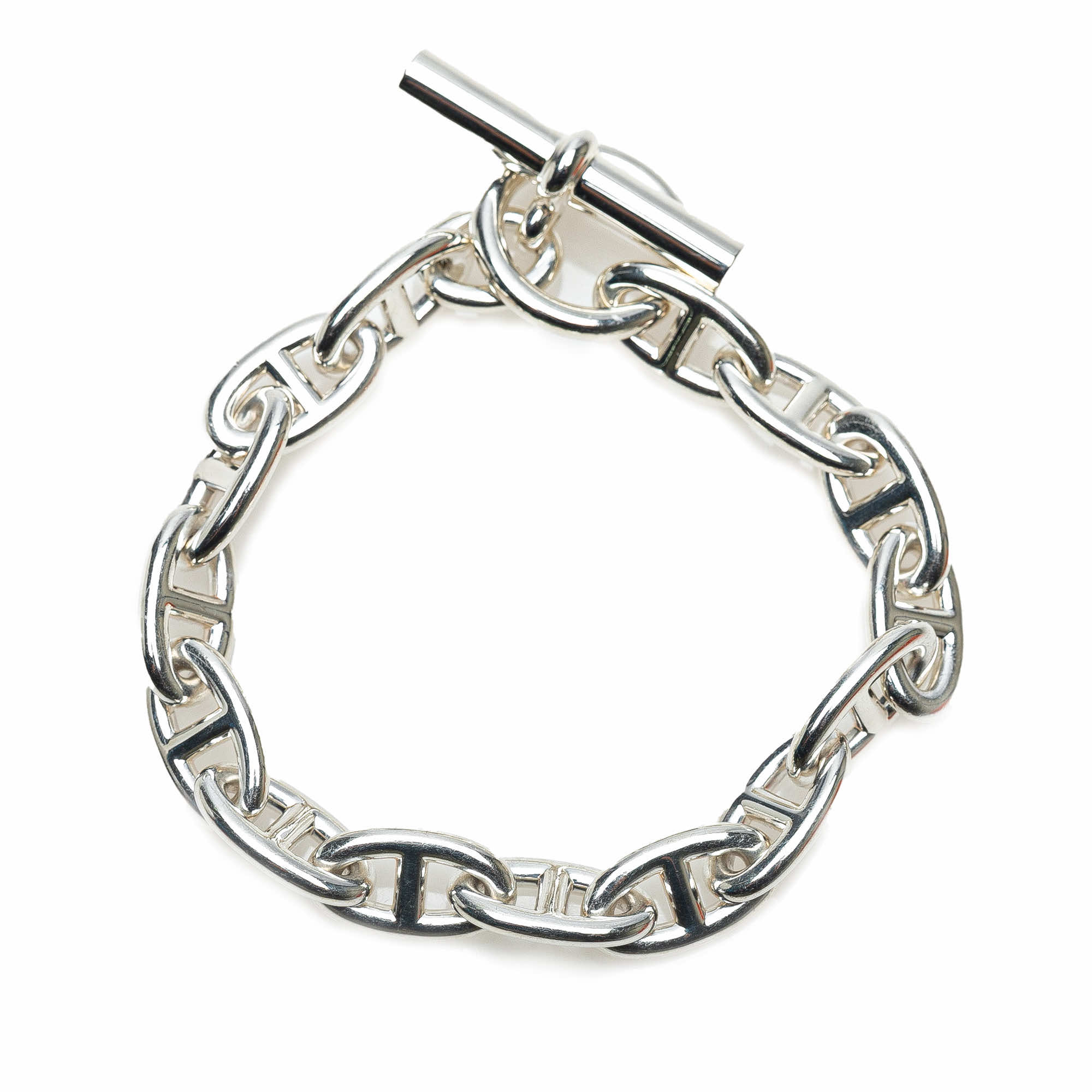 Hermès Small Sterling Silver Chaine d'Ancre Bracelet GM