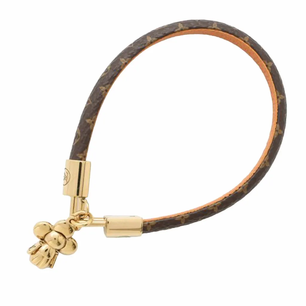 Louis Vuitton Monogram Vivienne Charm Bracelet Brown Canvas Good - Back View