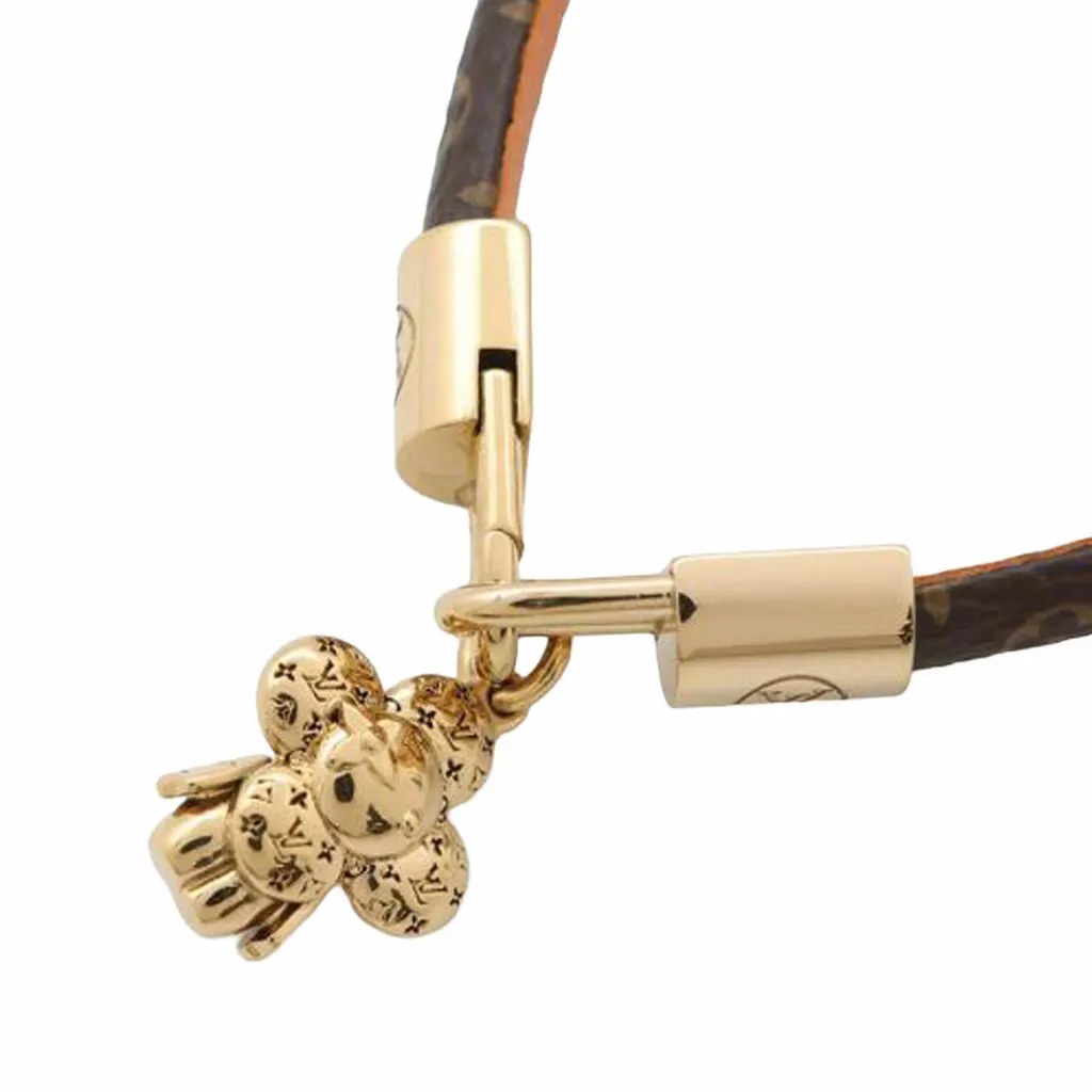 Louis Vuitton Monogram Vivienne Charm Bracelet Brown Canvas Good - Inside View