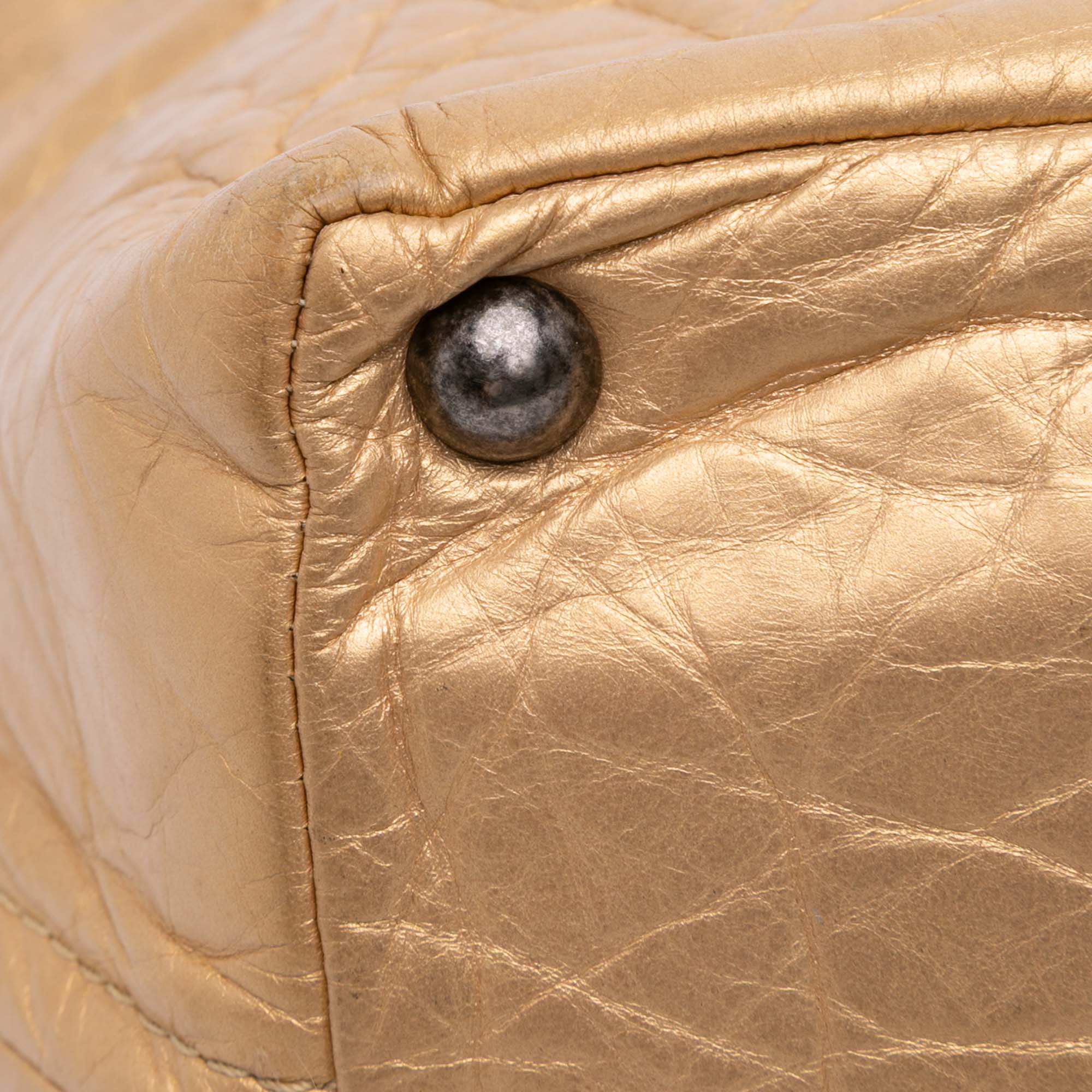 Chanel Distressed Calfskin Shopping In Moscow Tote - Detail 2