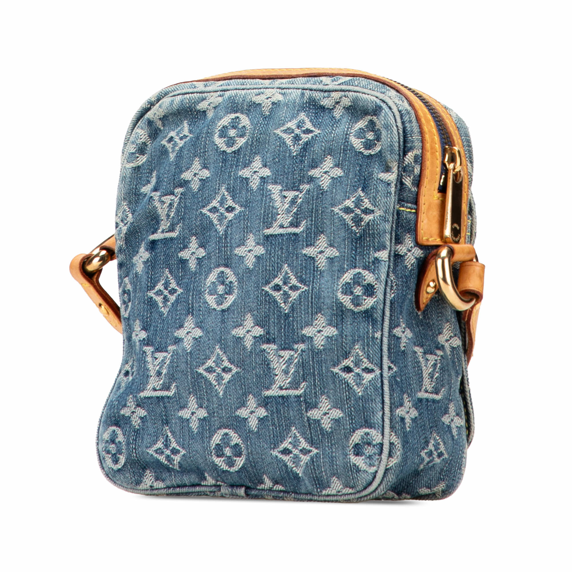 Louis Vuitton Monogram Denim Camera Bag - Back view