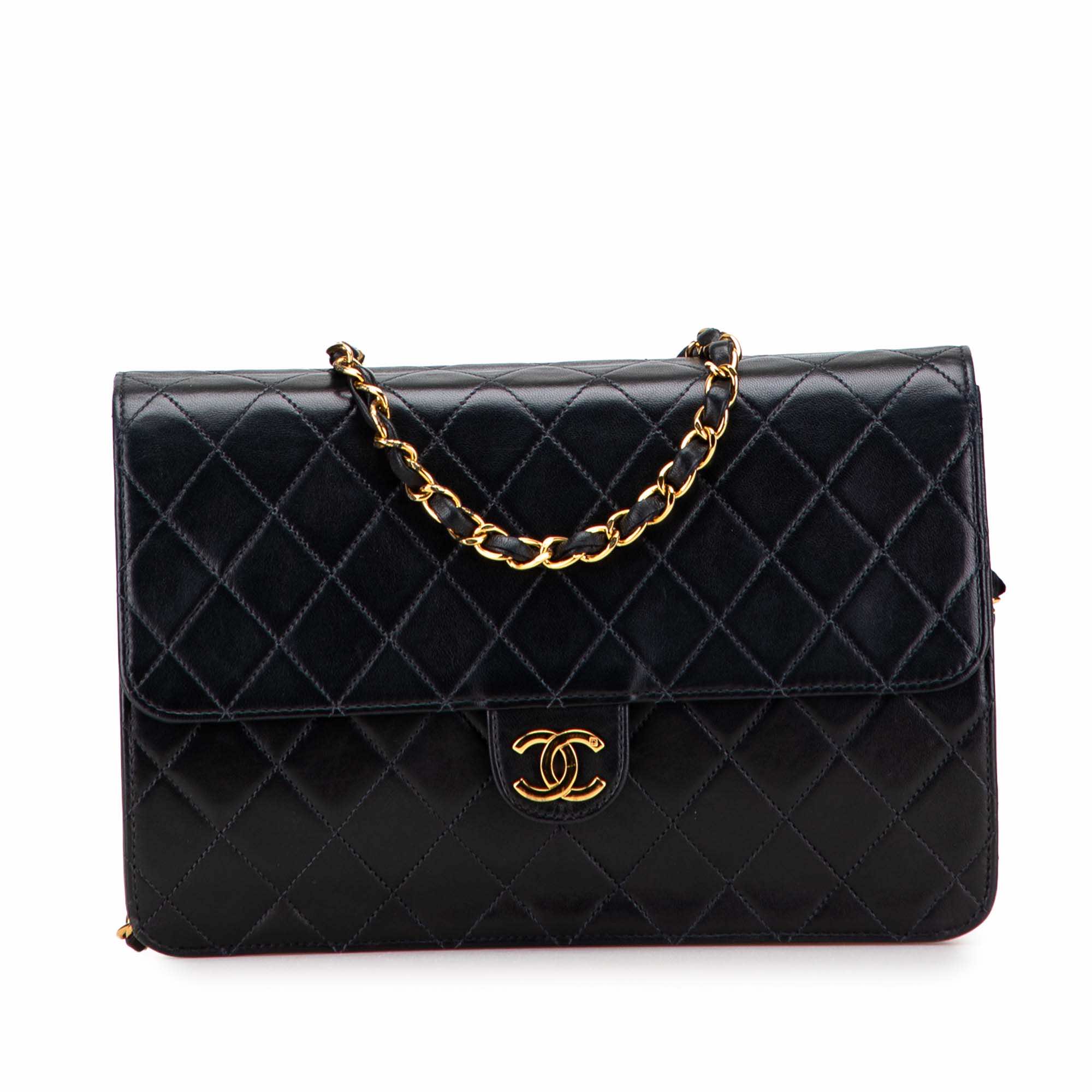 Chanel Medium CC Quilted Lambskin Single Flap