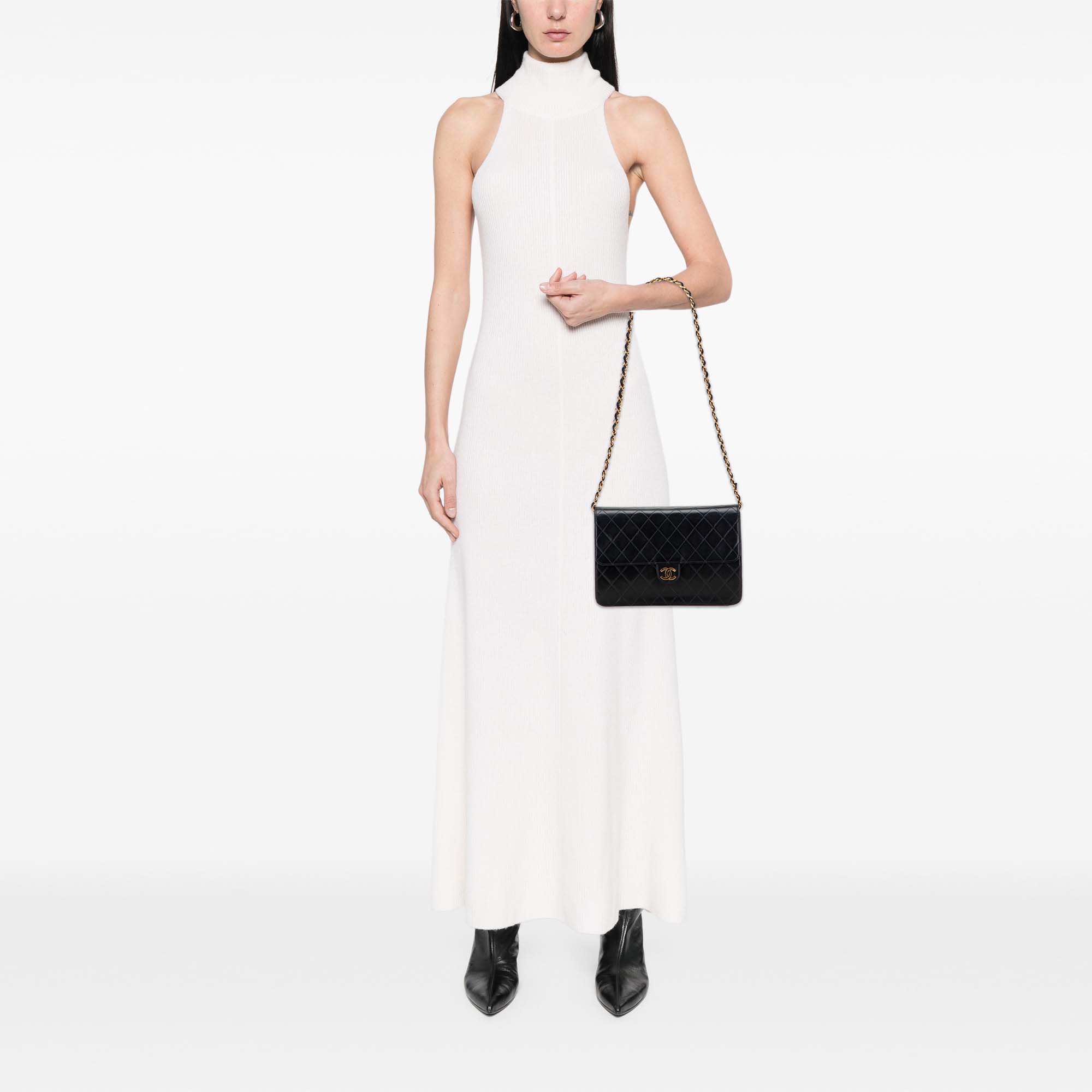 Chanel Medium CC Quilted Lambskin Single Flap - Image 11