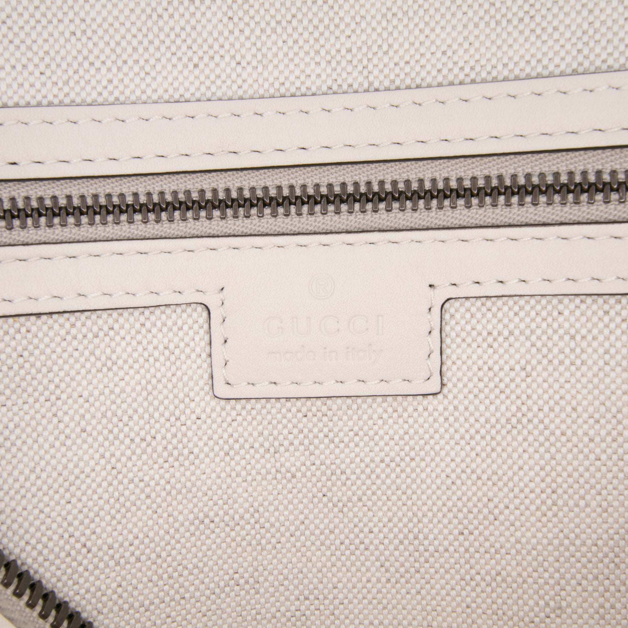 Gucci Medium Calfskin Web Bauletto Top Handle Bag - 5