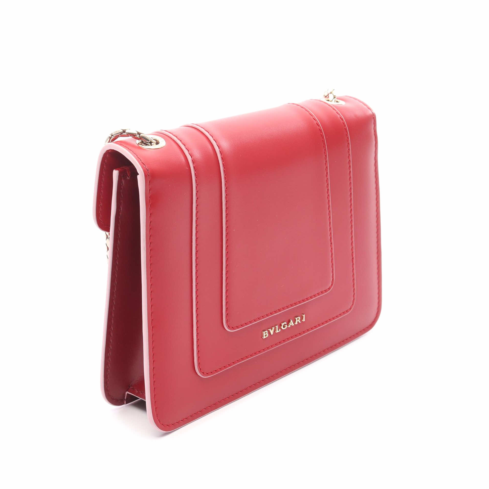 Bvlgari Small Leather Square Serpenti Forever Chain Crossbody - 2