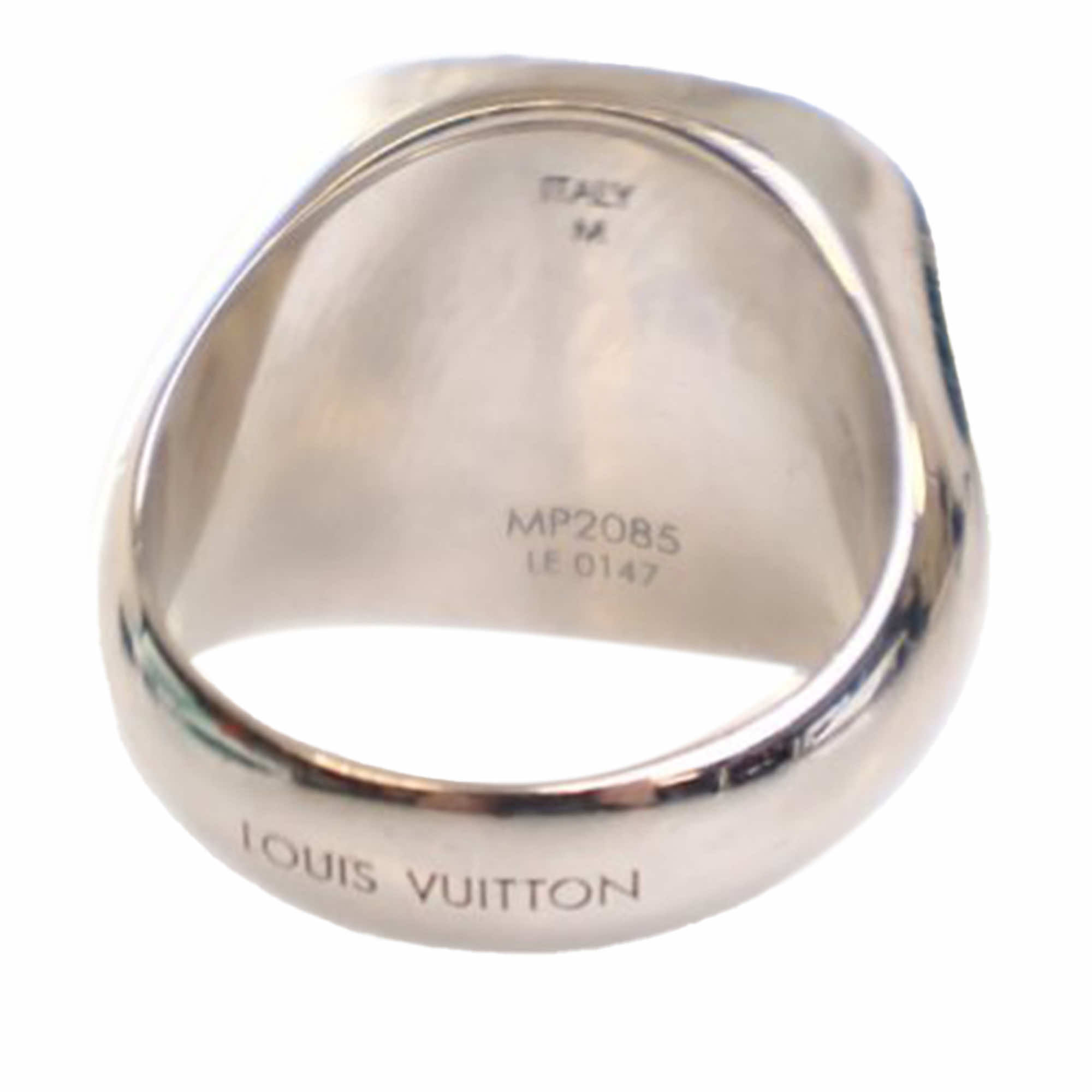 Louis Vuitton Monogram PadLock Signet Ring - Back view