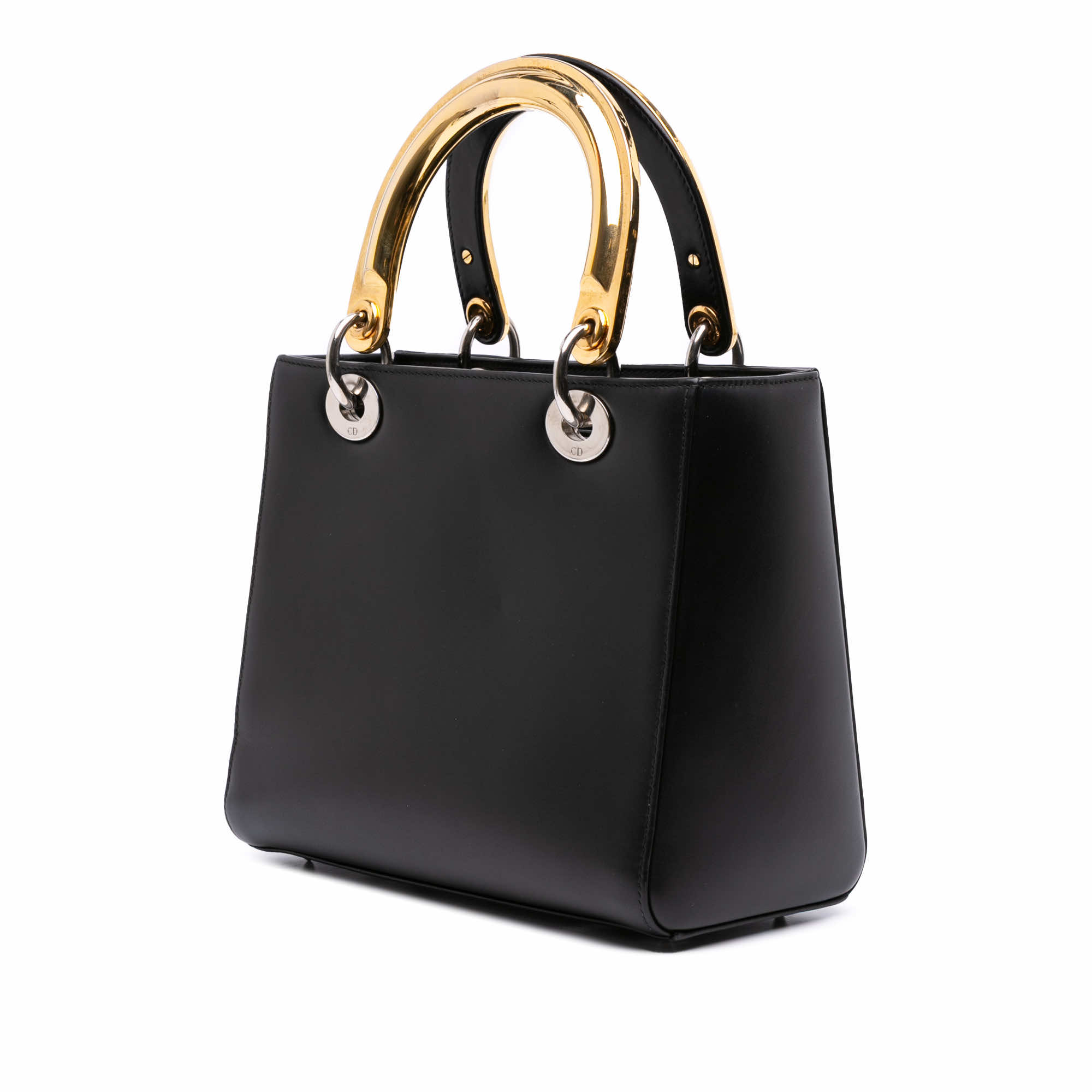 Dior Medium Calfskin Patch Embellished Lady Dior - Back view