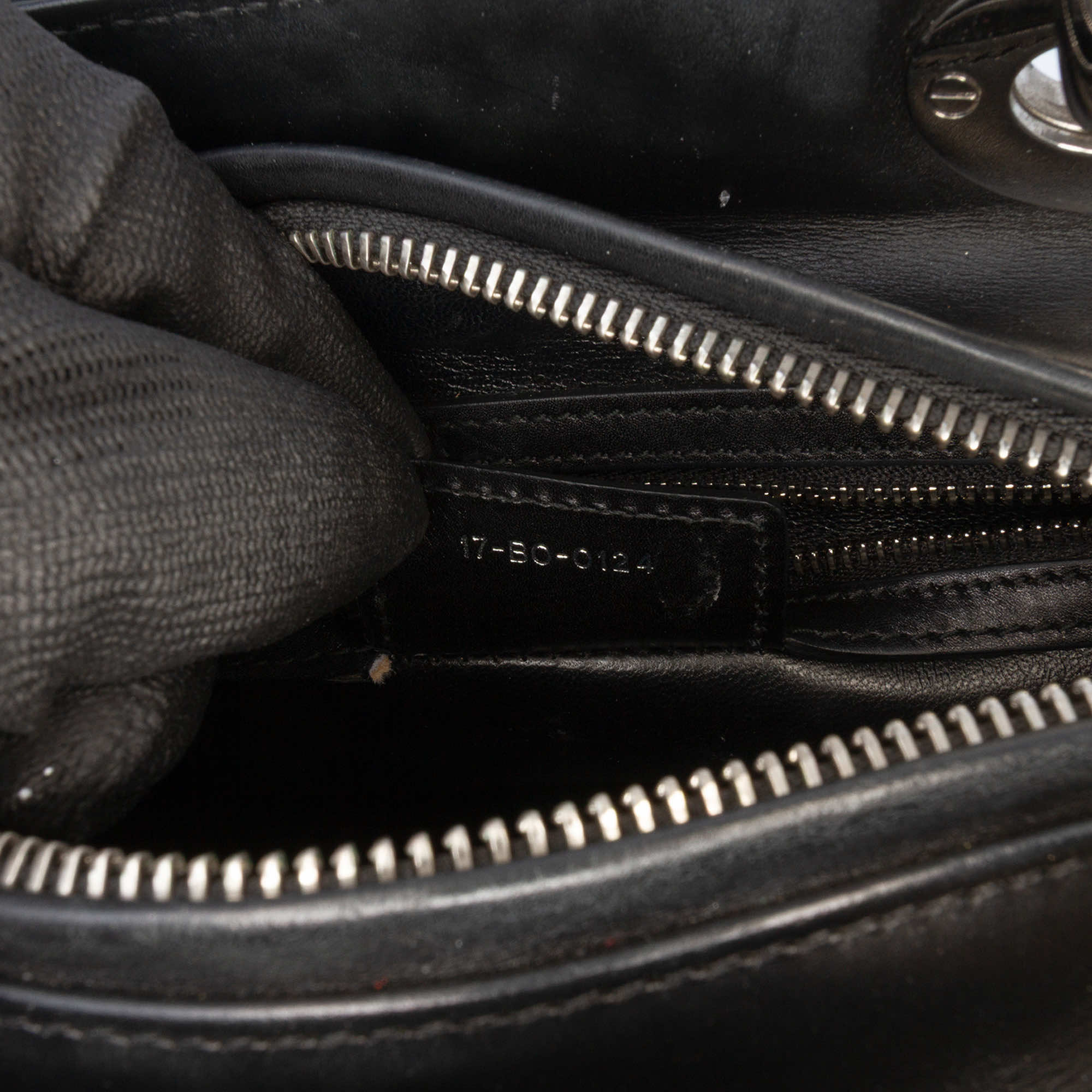 Dior Medium Calfskin Patch Embellished Lady Dior - Side view