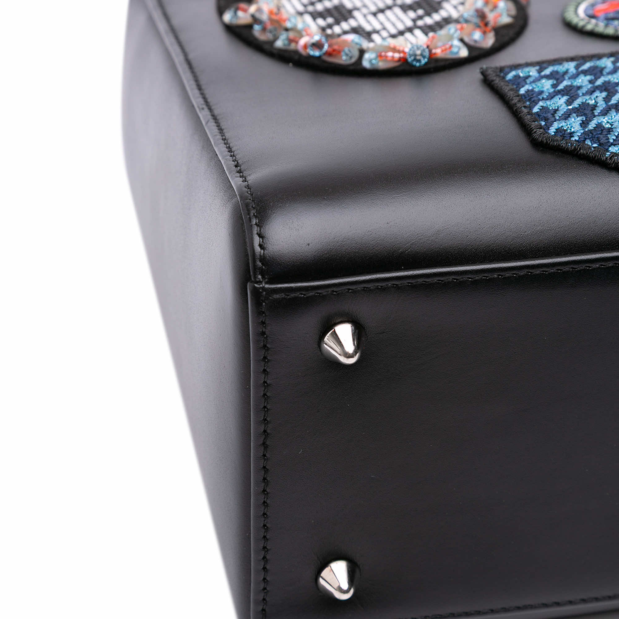 Dior Medium Calfskin Patch Embellished Lady Dior - Detail 1