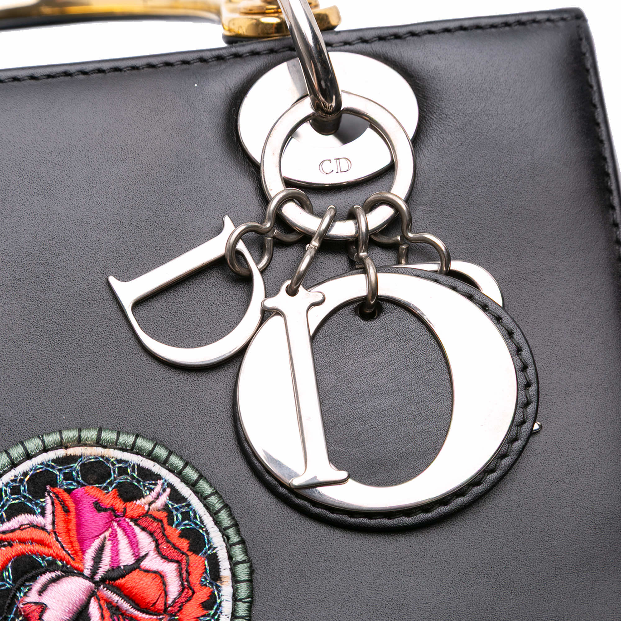 Dior Medium Calfskin Patch Embellished Lady Dior - Detail 2