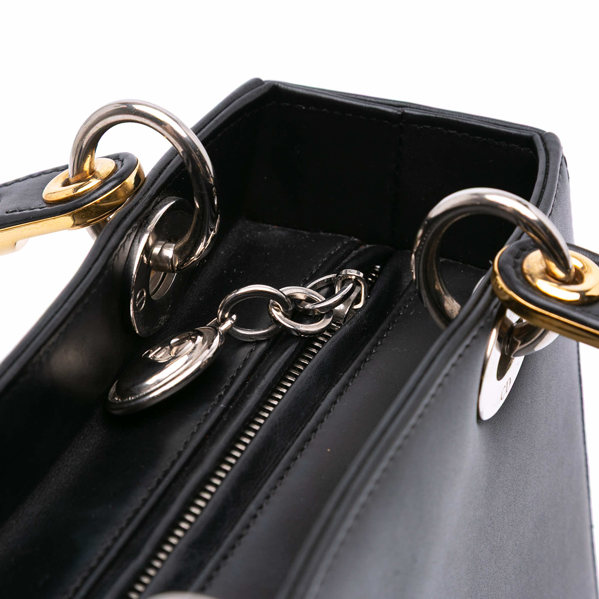 Dior Medium Calfskin Patch Embellished Lady Dior - Image 10