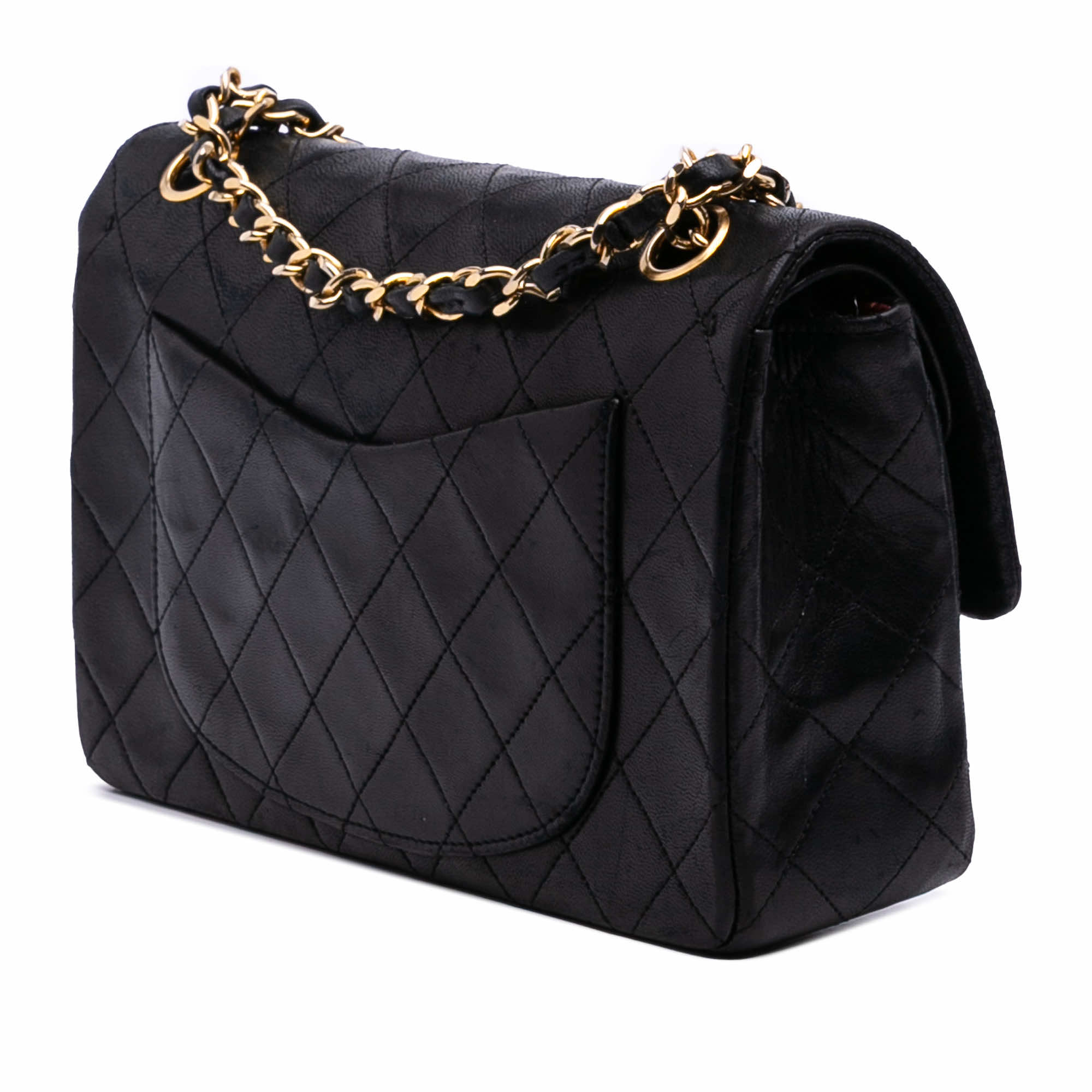 Chanel Small Classic Lambskin Double Flap - Back view