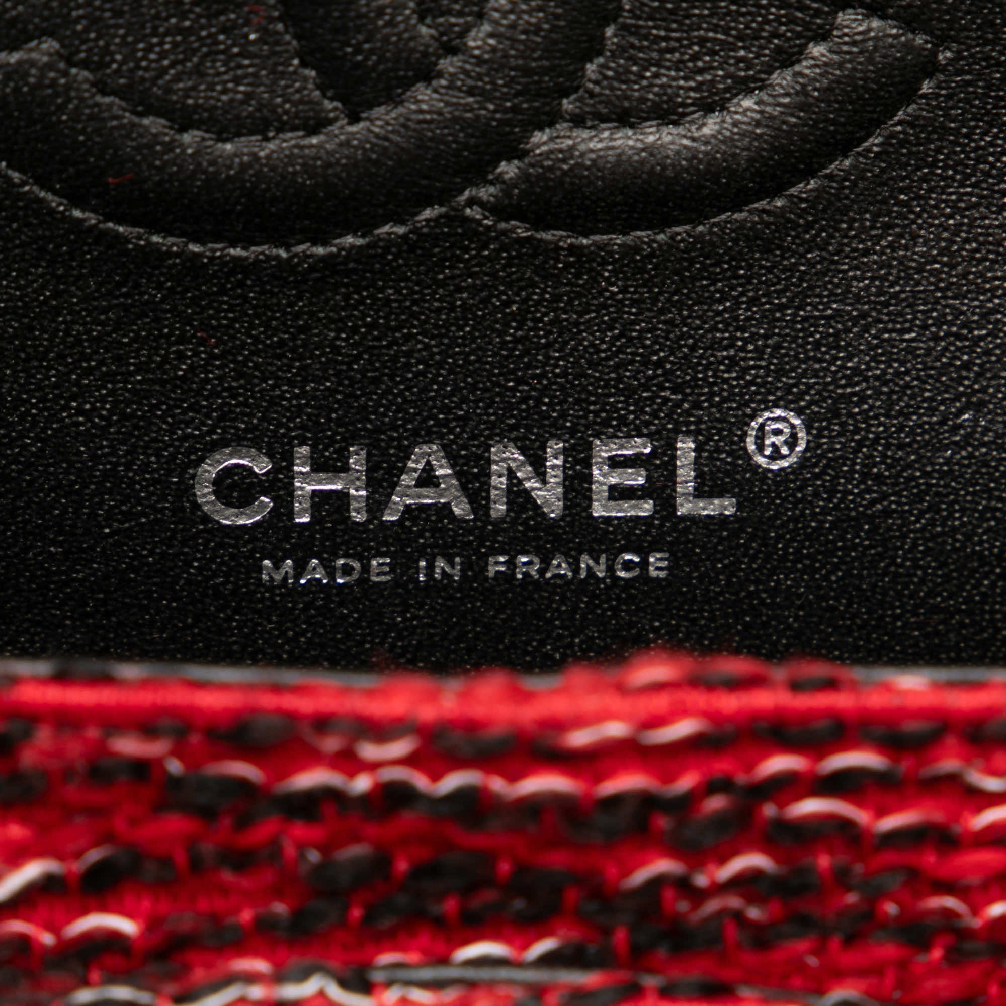 Chanel Small Classic Tweed Charm Double Flap - Side view