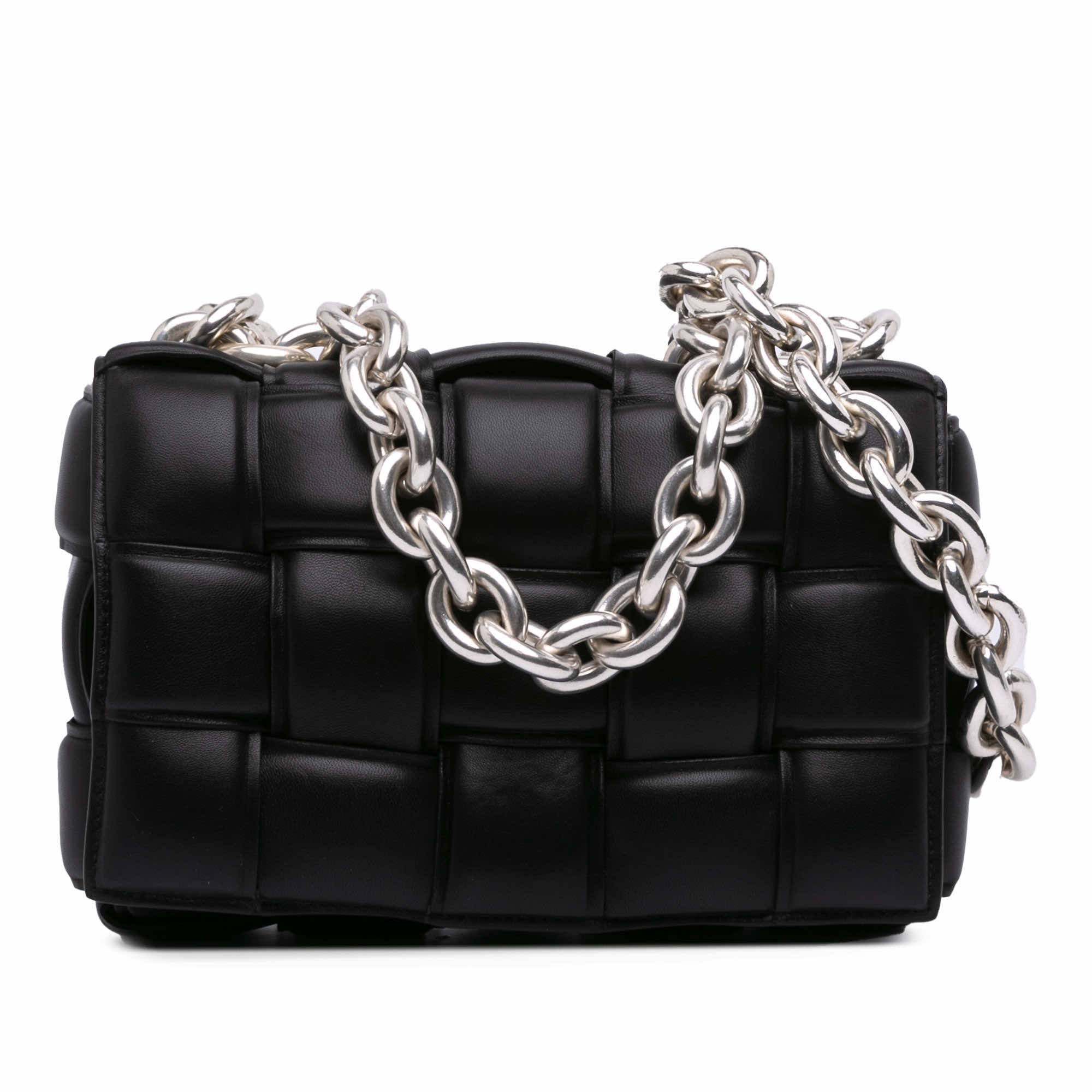 Bottega Veneta Nappa Intrecciato Padded Chain Cassette Satchel