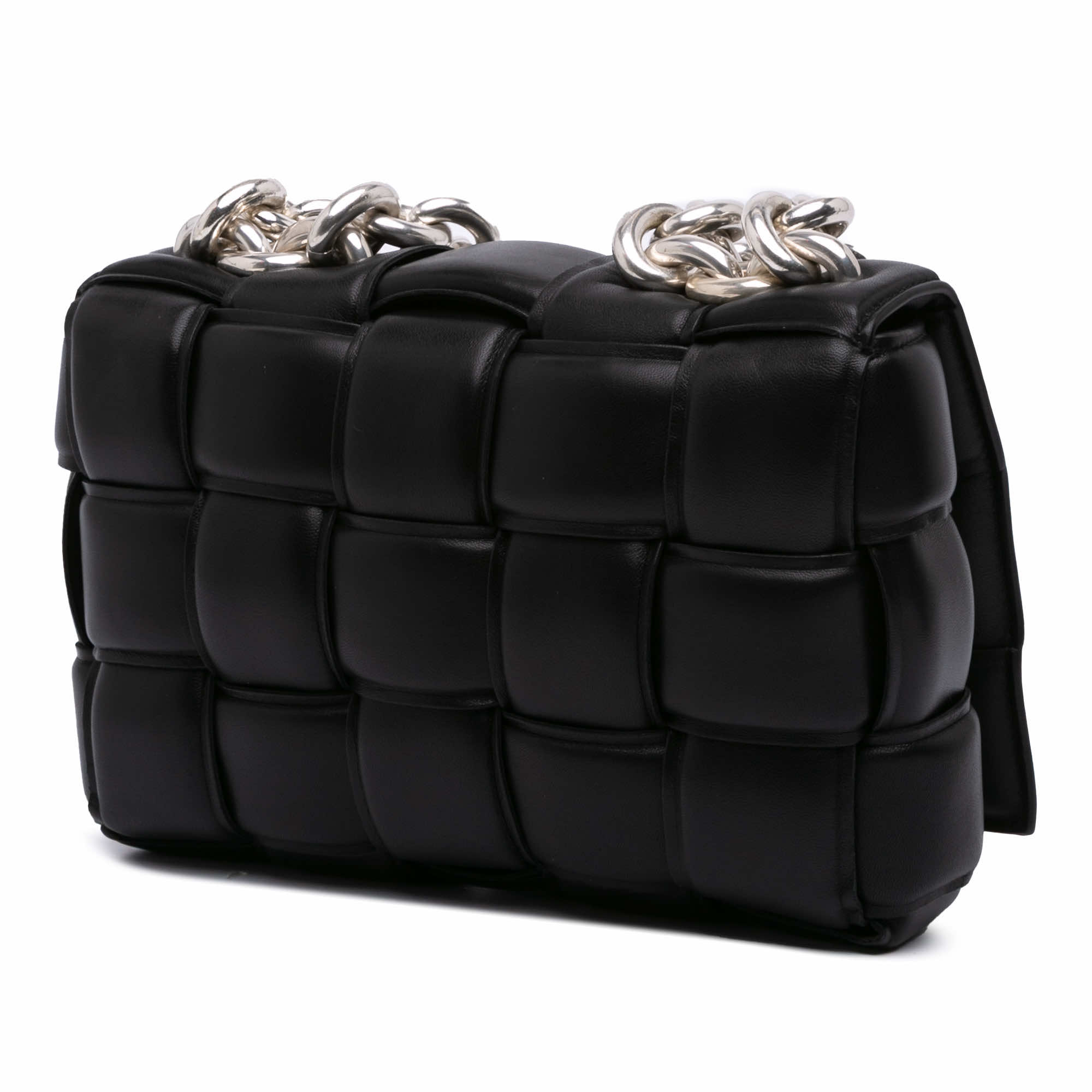 Bottega Veneta Nappa Intrecciato Padded Chain Cassette Satchel - Back view