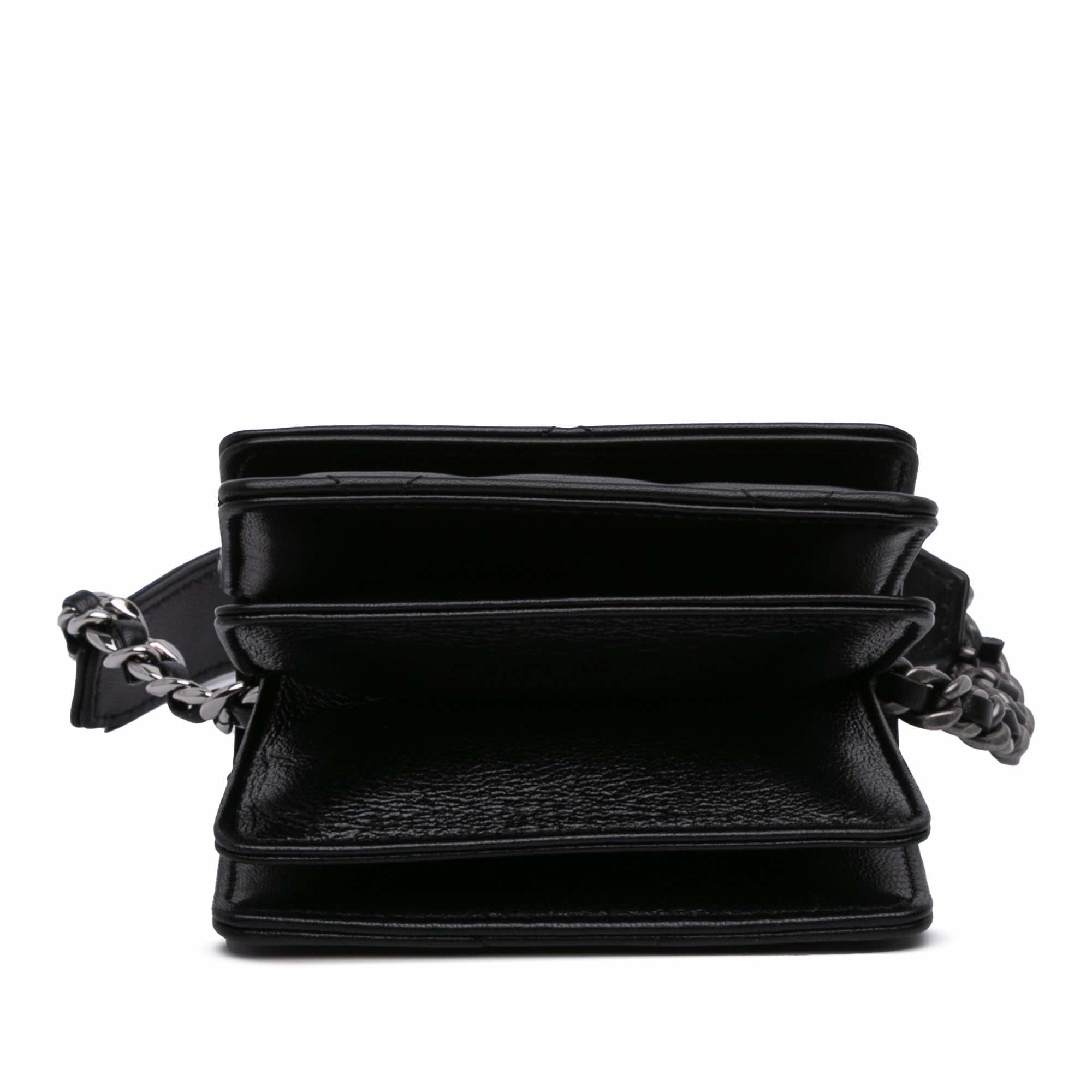 Chanel Lambskin 19 Flap Coin Purse With Chain - Image 6