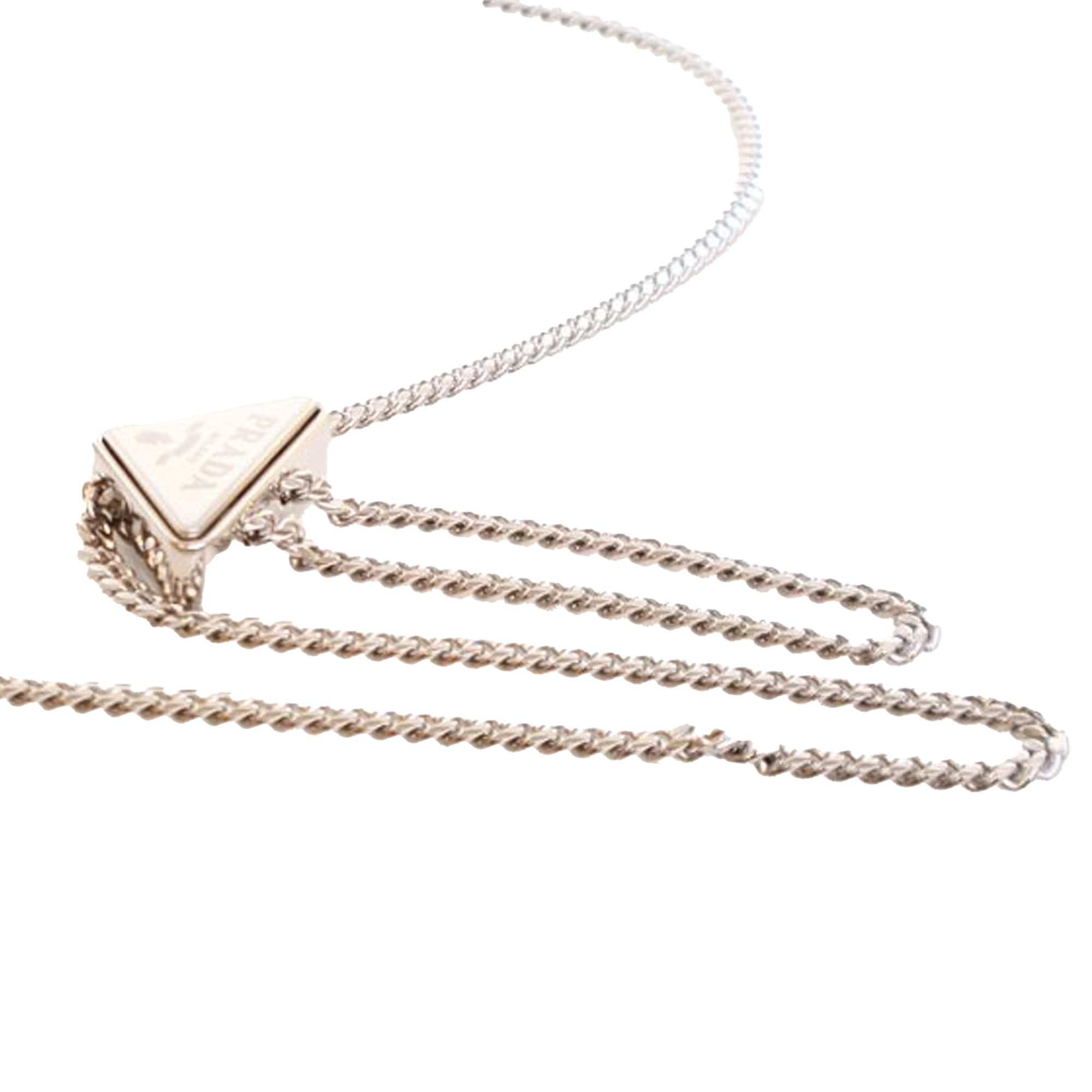 Prada Spazzolato Triangle Logo Plate Flap Chain Crossbody - Image 16