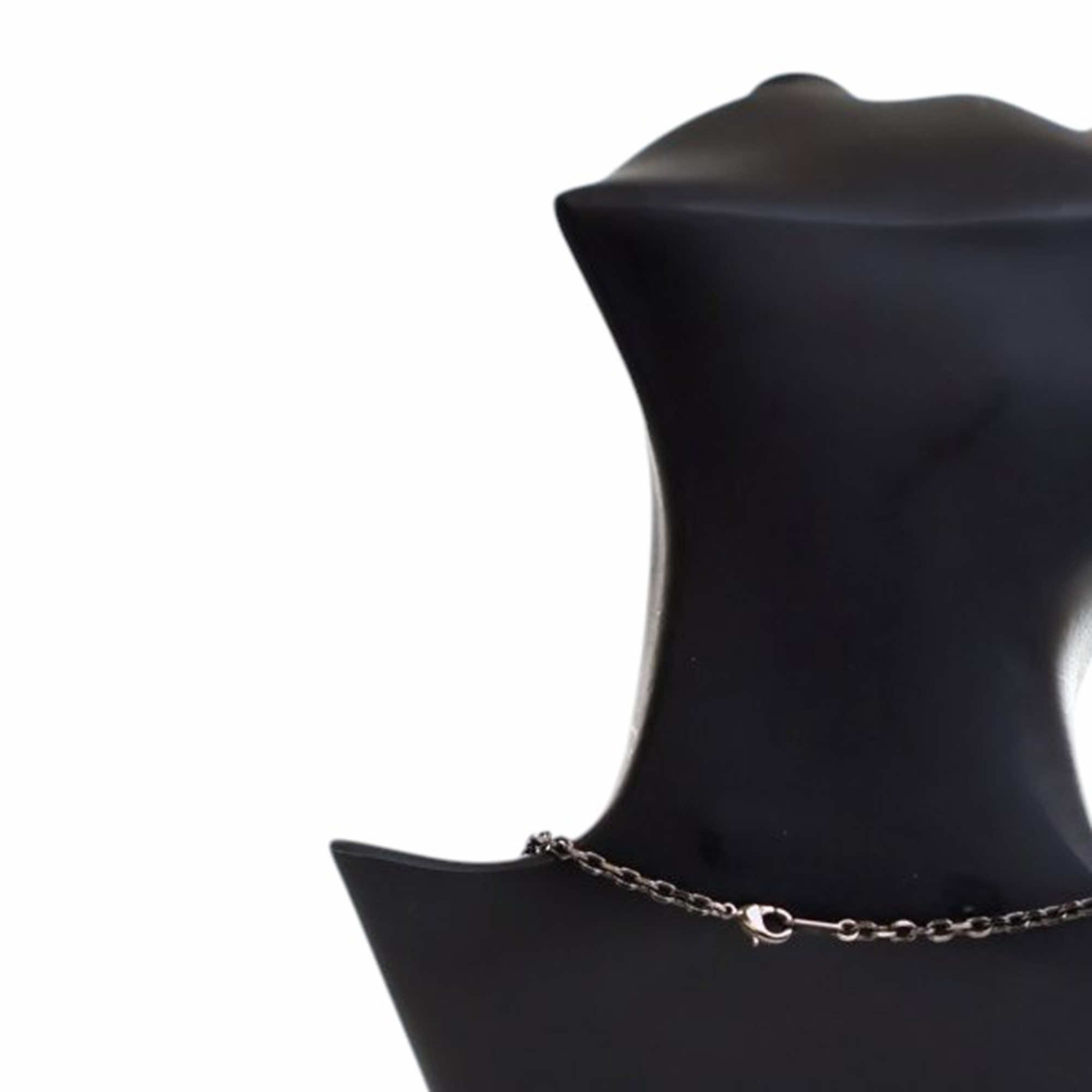 Louis Vuitton Palladium Plated Monogram Message In A Bottle Pendant Necklace - Image 6