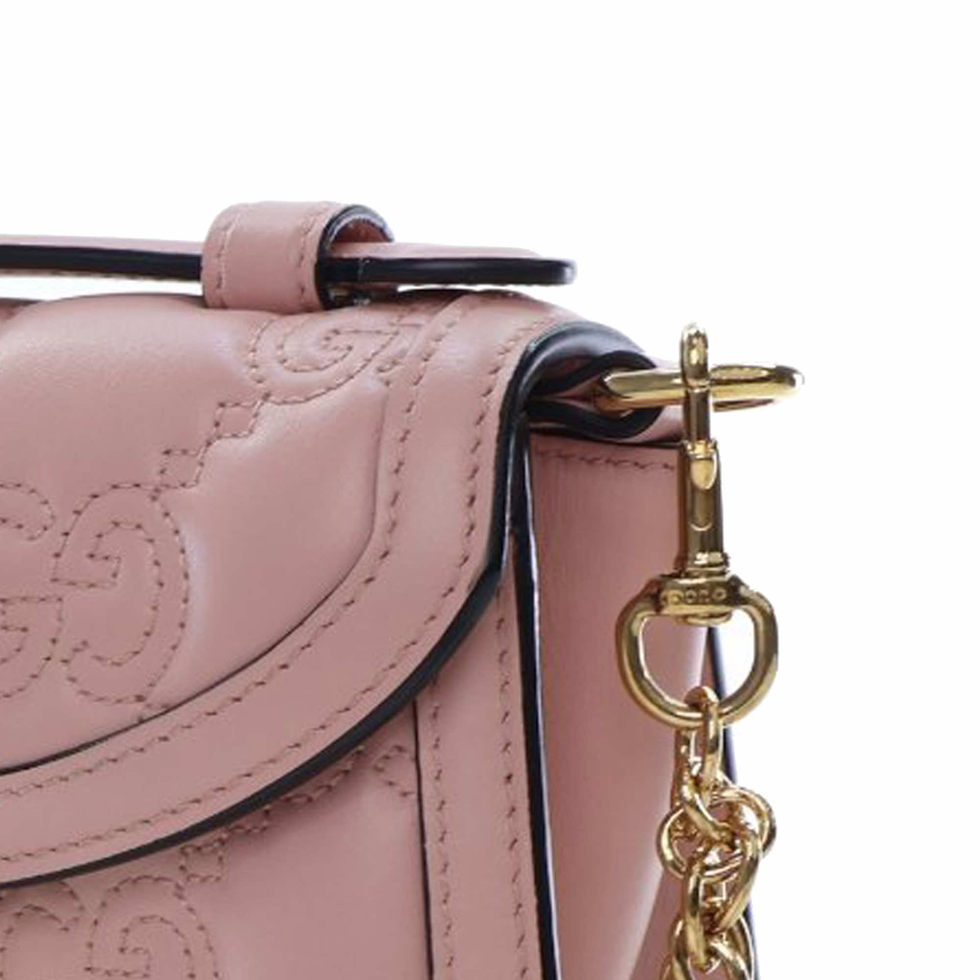 Gucci Small GG Matelasse Leather Top Handle Bag - Detail 2