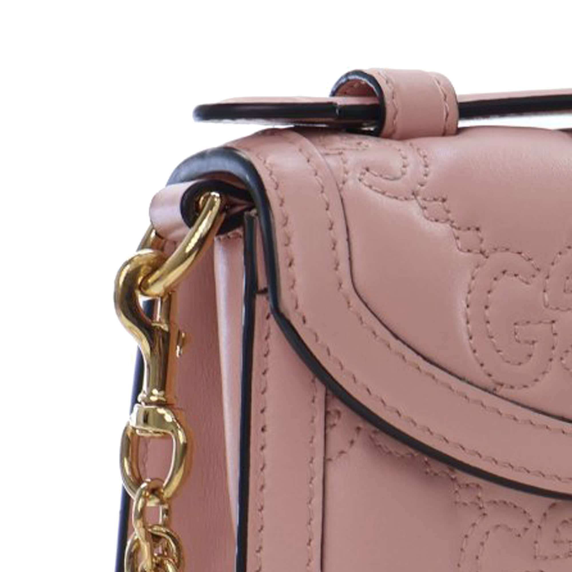 Gucci Small GG Matelasse Leather Top Handle Bag - Image 10