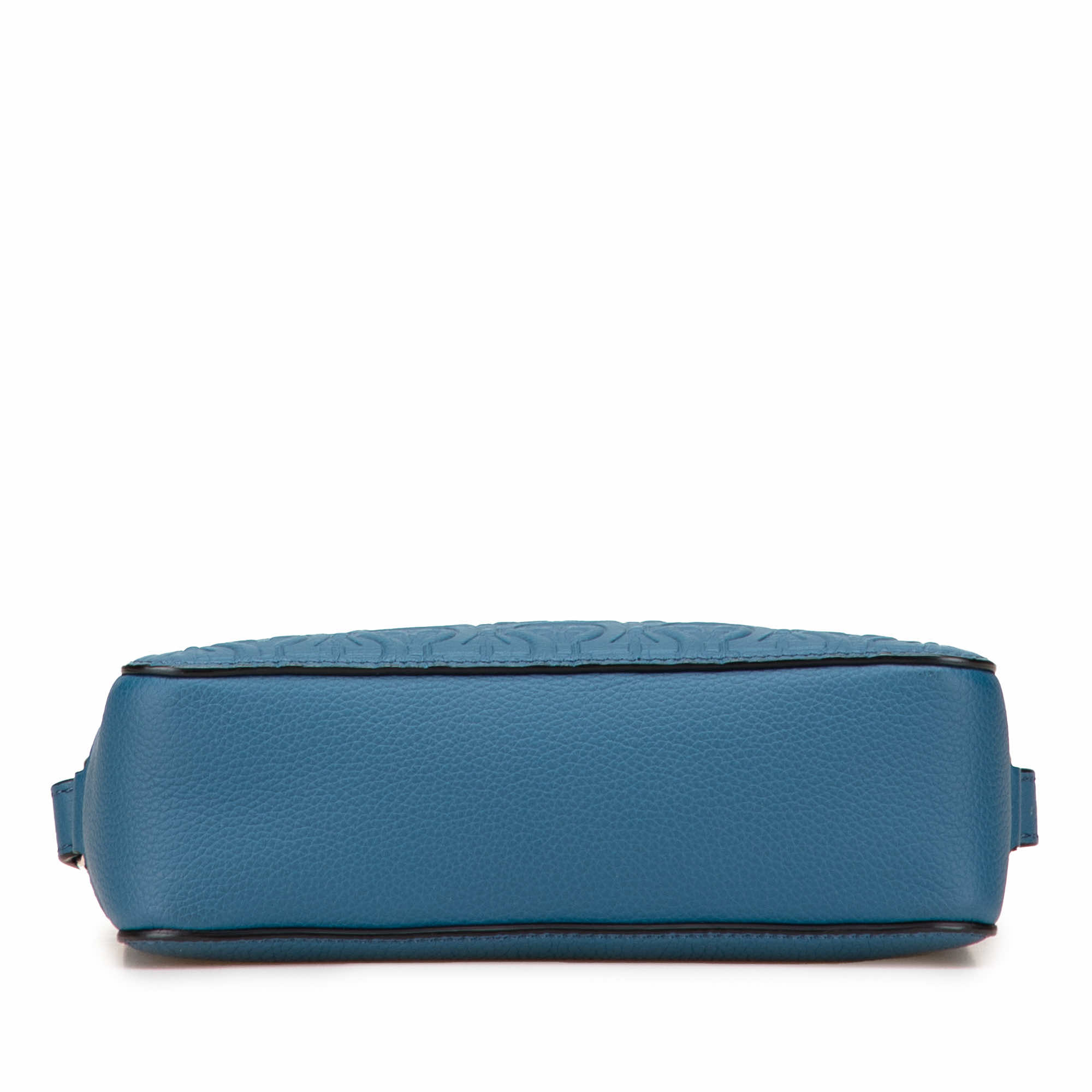 Salvatore Ferragamo Embossed Leather Gancini Crossbody - Image 6