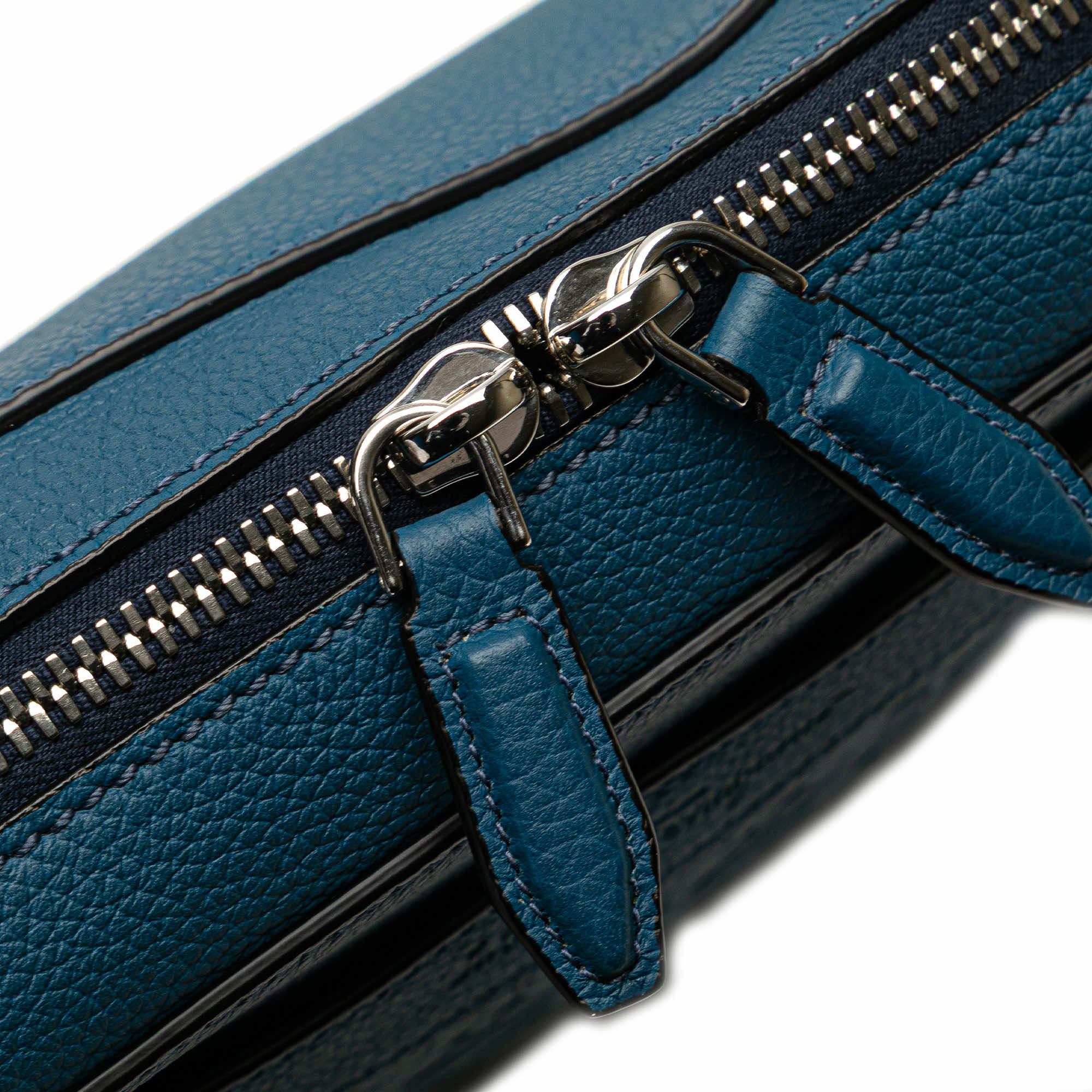 Salvatore Ferragamo Embossed Leather Gancini Crossbody - Detail 2