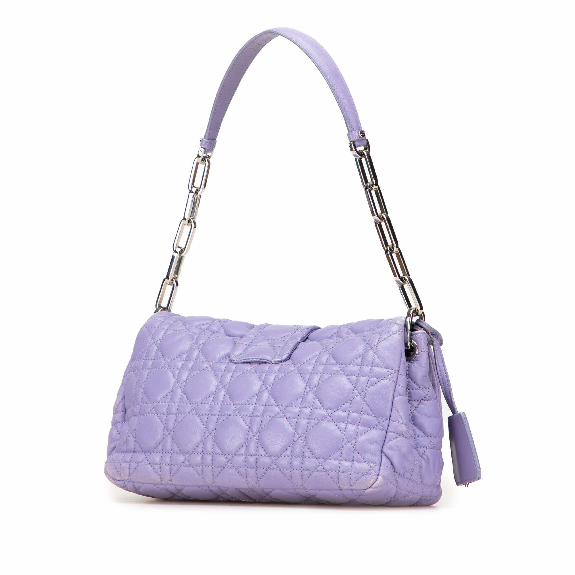 Dior Lambskin Cannage New Lock Flap Shoulder Bag - 2